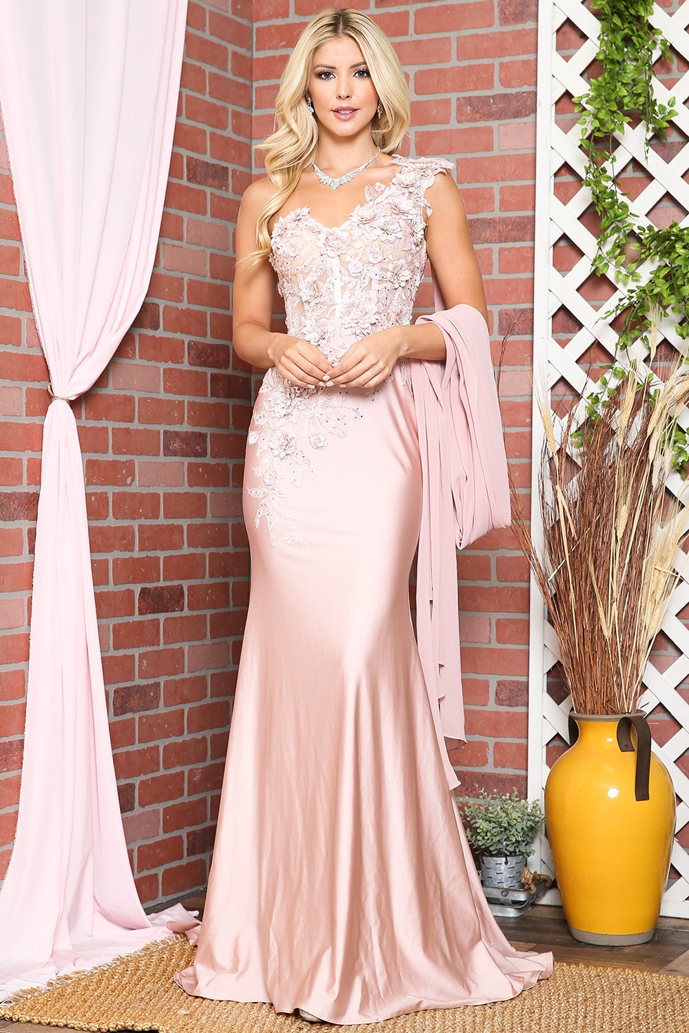 PRISCA One Shoulder Fitted Evening Prom & Formal Dress in Australia | One Honey Boutique