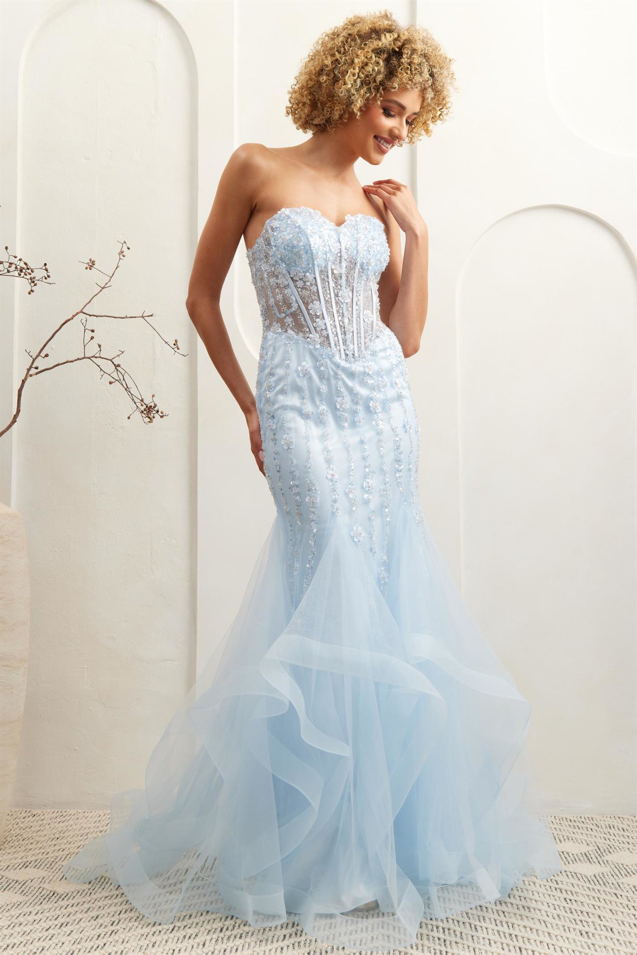 CERELLA Sequin Mesh Mermaid Prom Dress - Glamorous Design | One Honey CERELLA Sequin Mesh Mermaid Prom Dress - Glamorous Design | One Honey