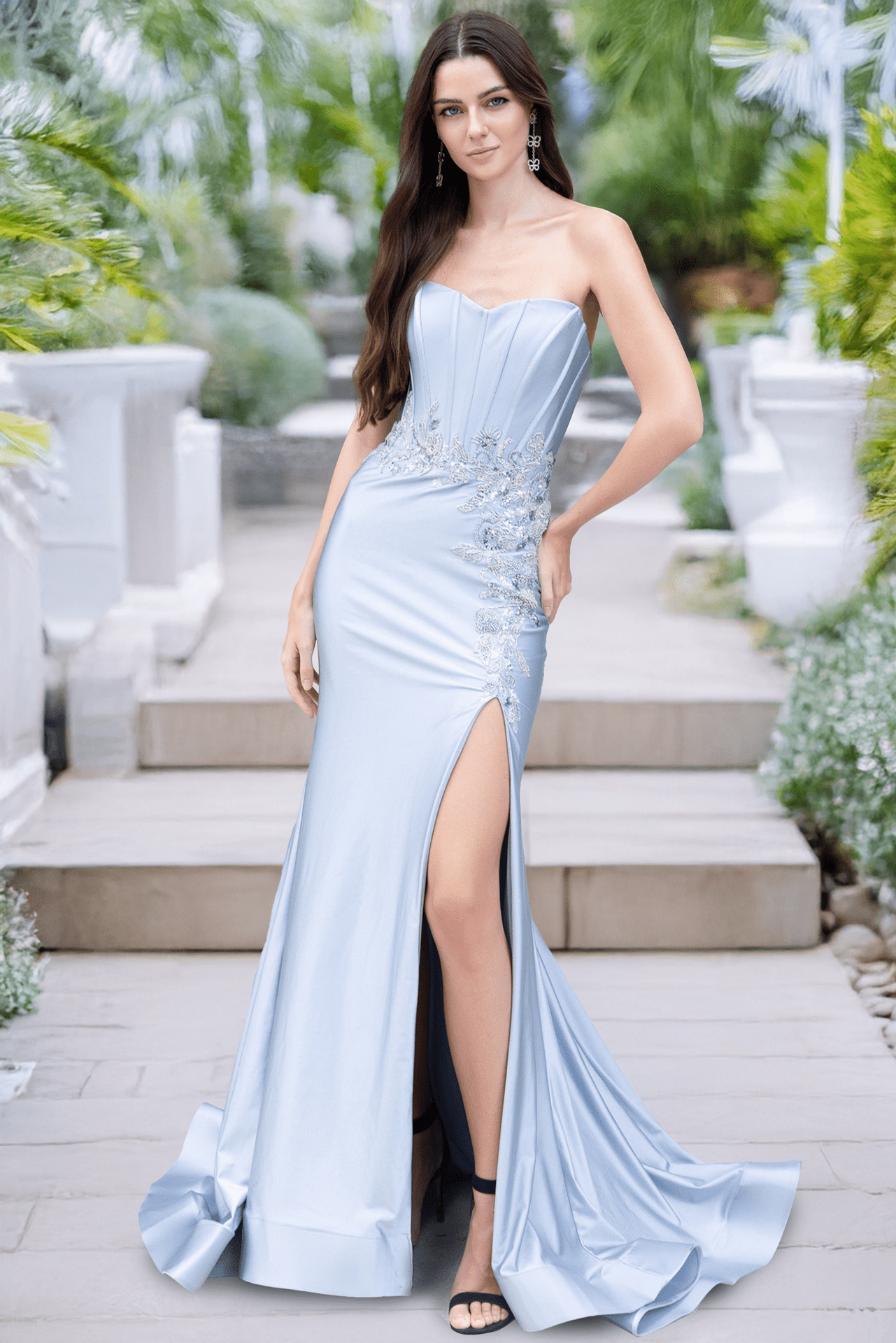 ADRIA Strapless Bustier Corset Fitted Mermaid Prom & Formal Dress in Australia | One Honey Boutique