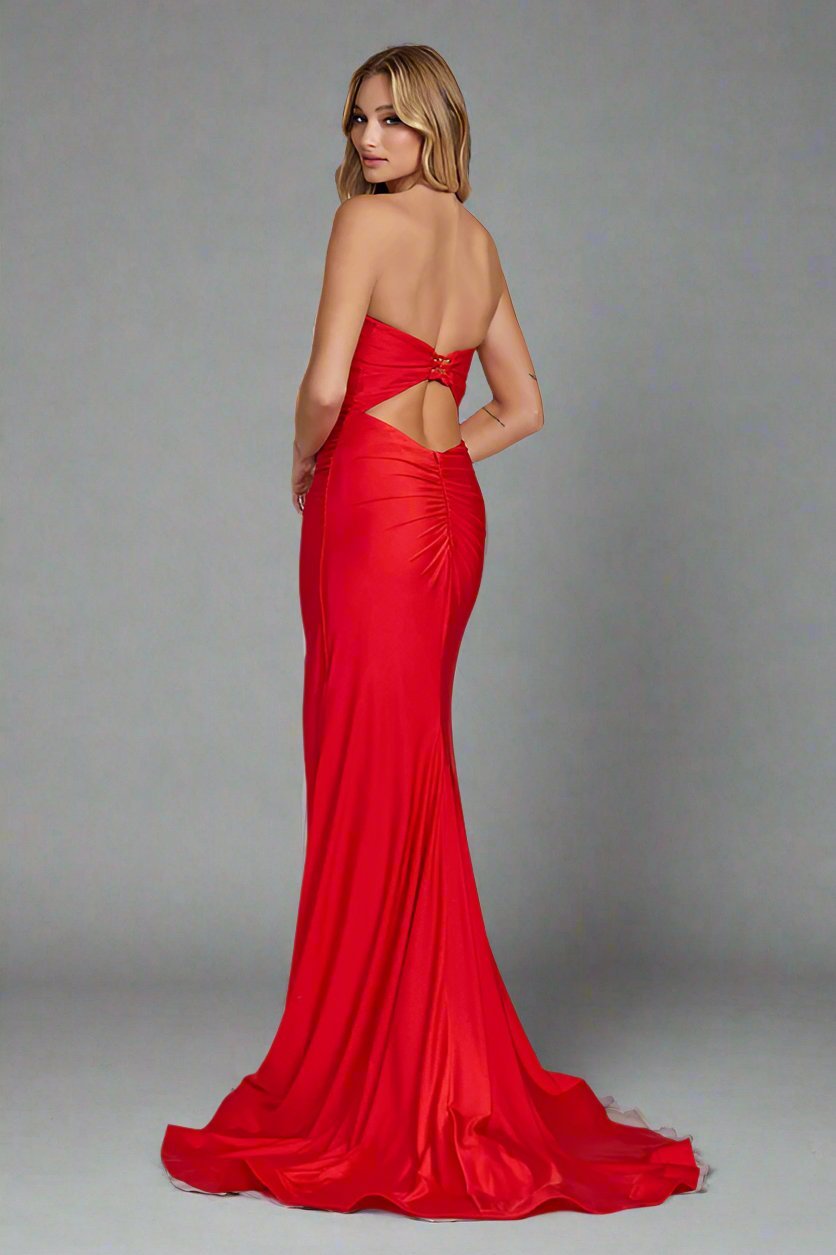 JASMINE Strapless Corset Back Bum Scrunch Mermaid Prom & Formal Dress in Australia | One Honey Boutique