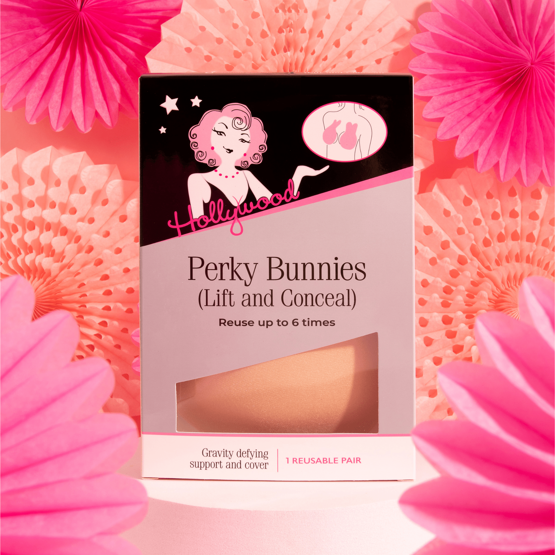 Hollywood Fashion Secrets Perky Bunnies – Lift & Conceal Adhesive Bra Cups in Australia | One Honey Boutique