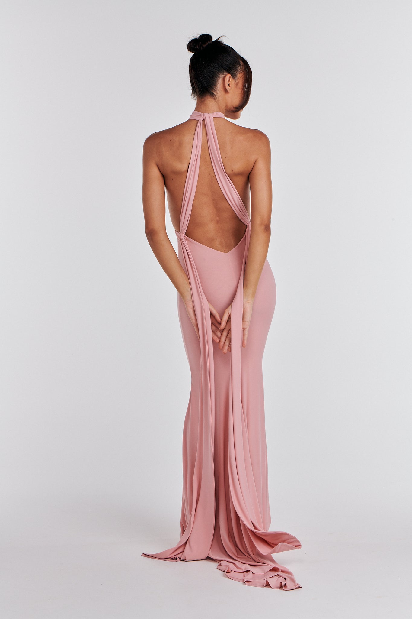 MÉLANI The Label LUCIA Keyhole Neckline Backless Bridesmaid Formal Gown