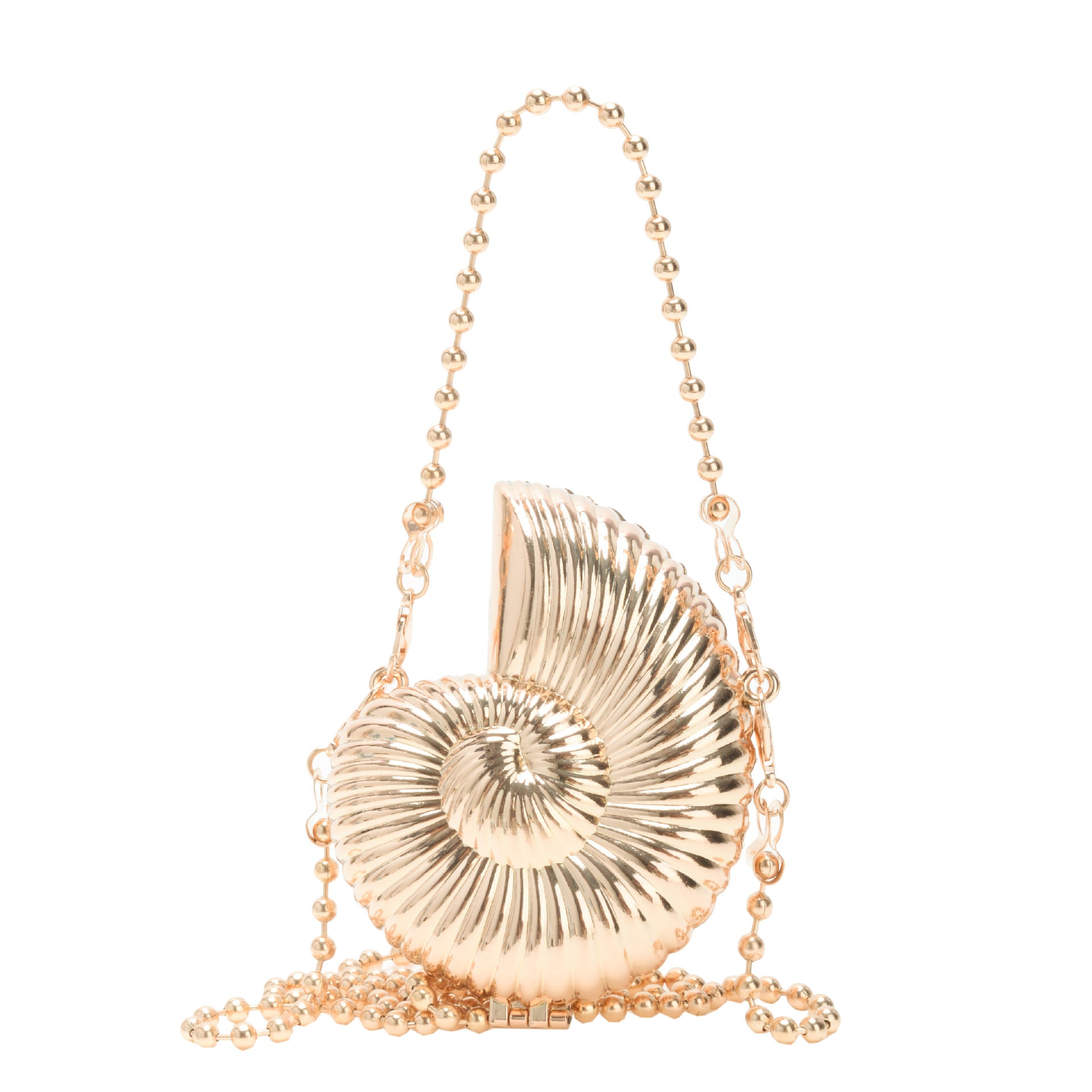 Nautilus Shell Hardcase Clutch Bag