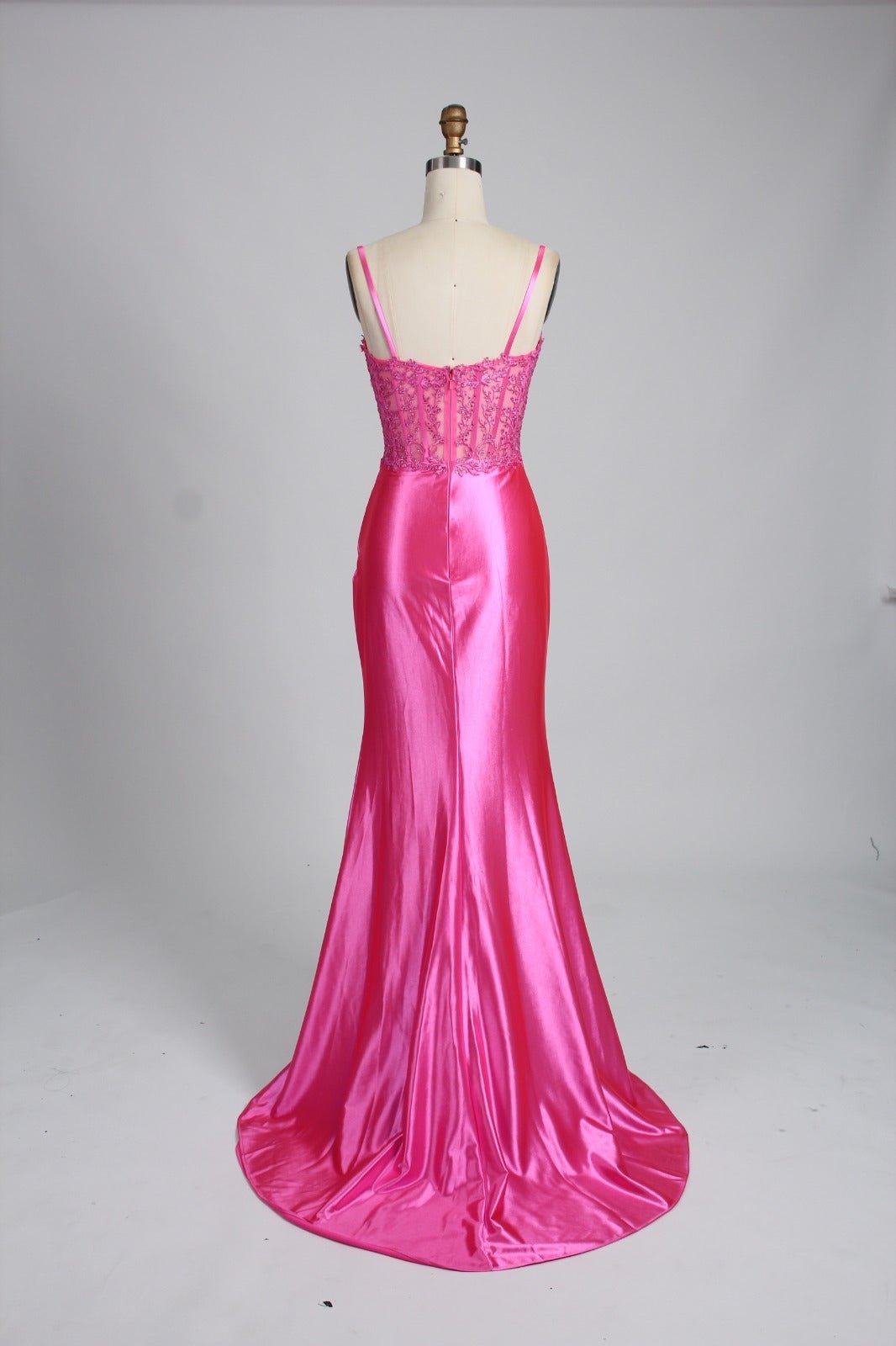 Honey Couture MYORA Embellished Bustier Satin Mermaid Formal Dress in Australia | One Honey Boutique