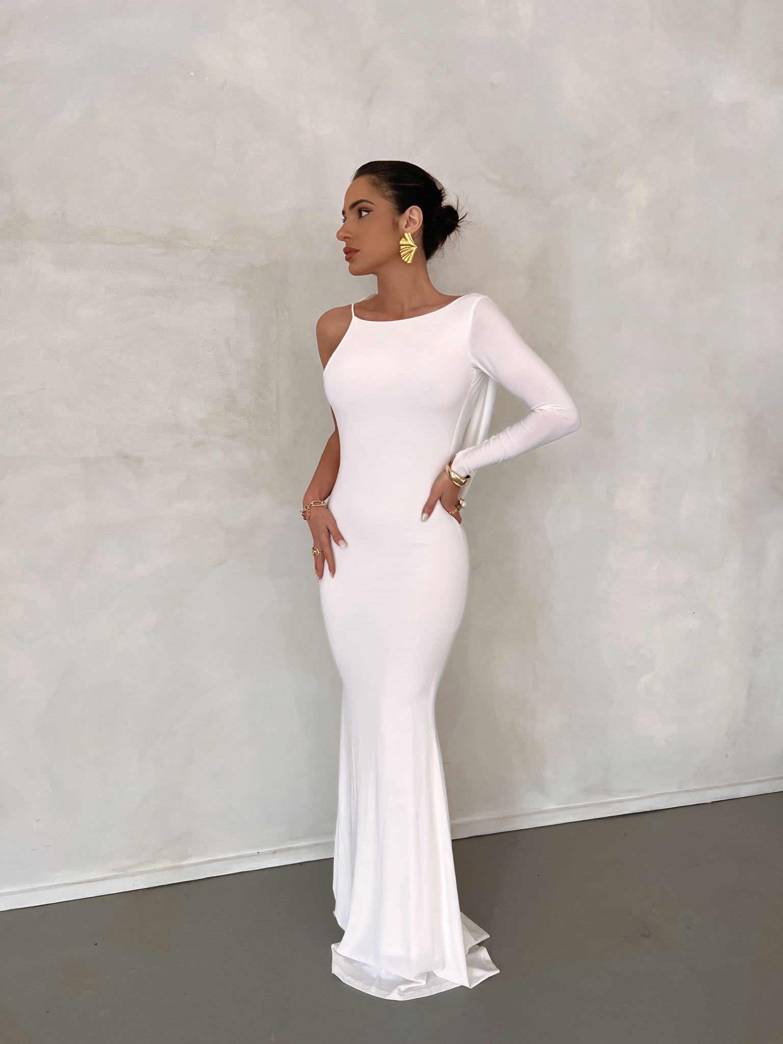MÉLANI The Label EMILIA Reversible One Sleeve Dress