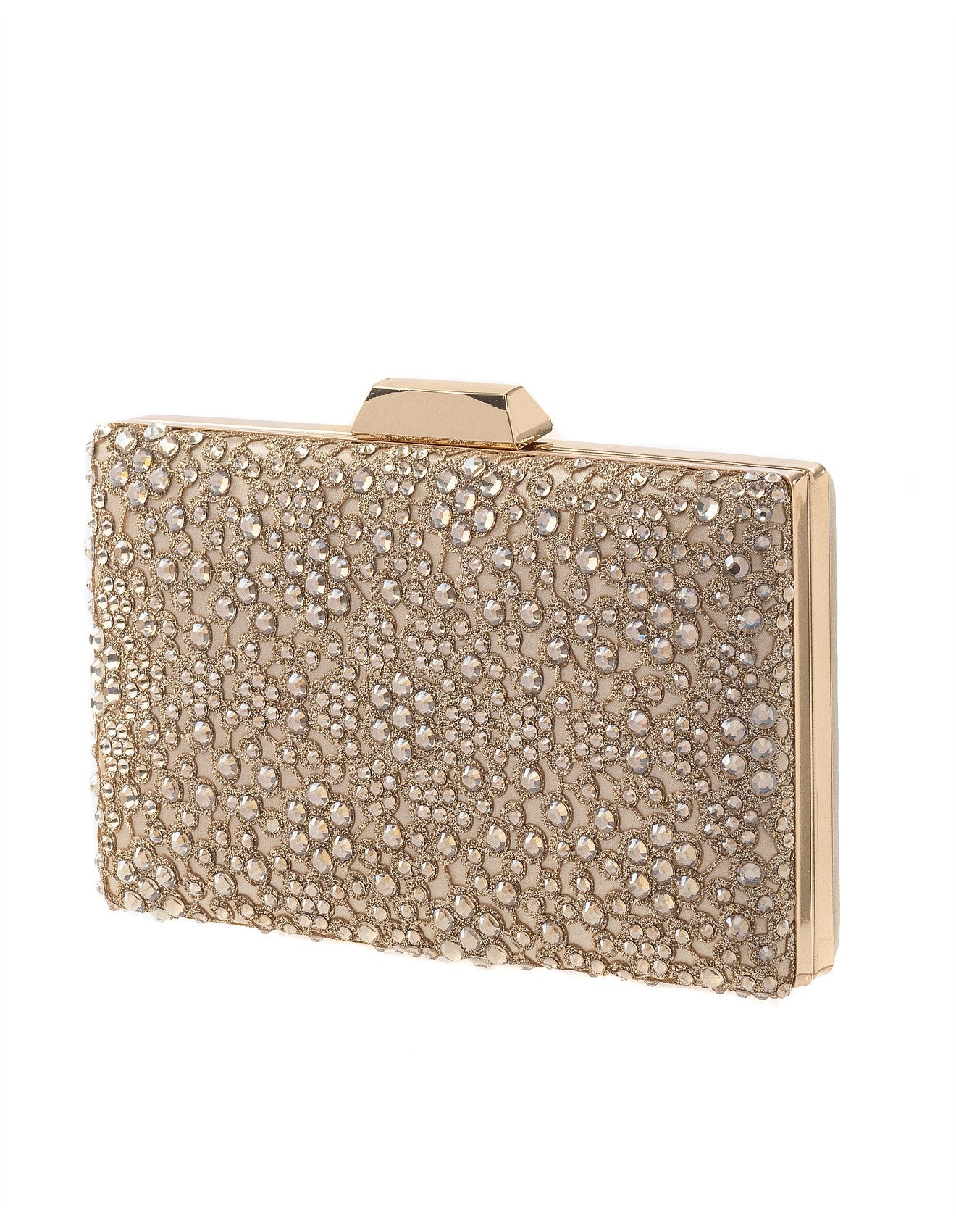 Gregory Ladner GBGB004D Square Multi Stone Clutch Bag