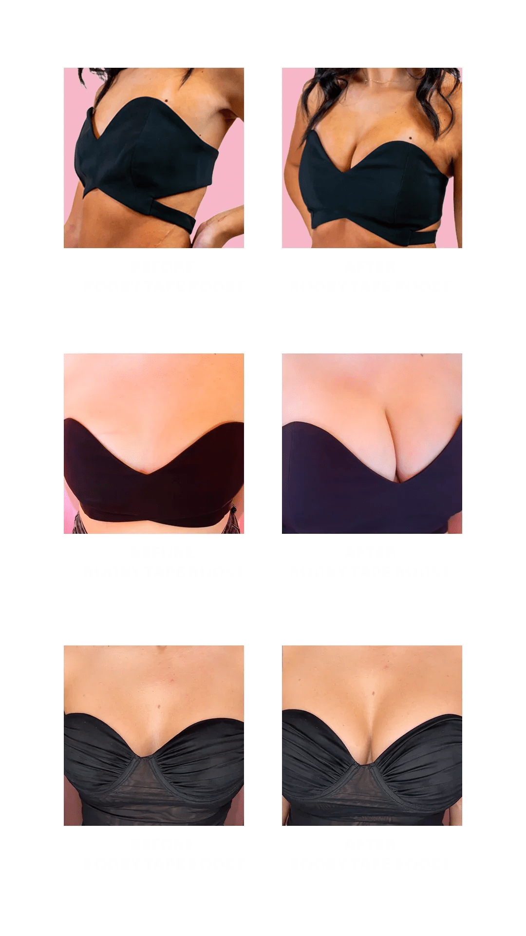 Booby Tape Boost Silicone Inserts for Natural Cleavage Lift – Reusable Pair in Australia | One Honey Boutique