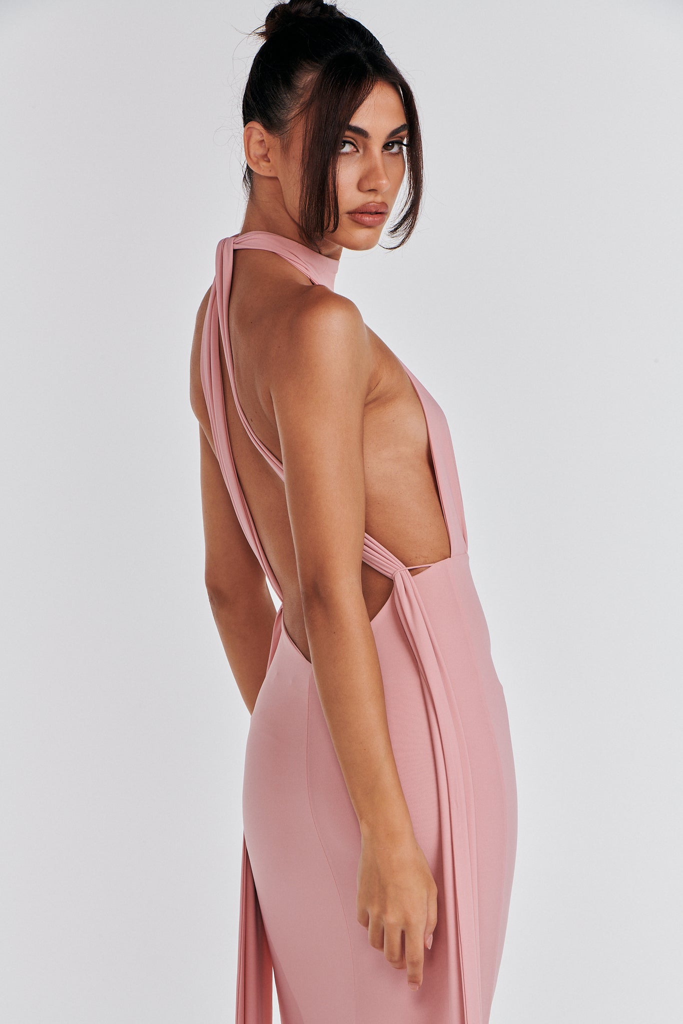 MÉLANI The Label LUCIA Keyhole Neckline Backless Bridesmaid Formal Gown