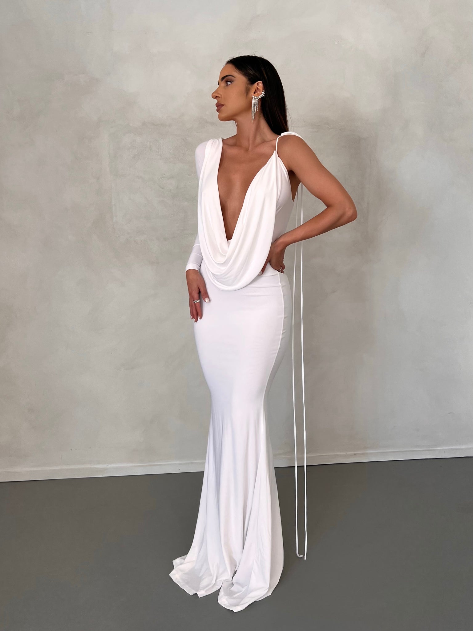 MÉLANI The Label EMILIA Reversible One Sleeve Dress