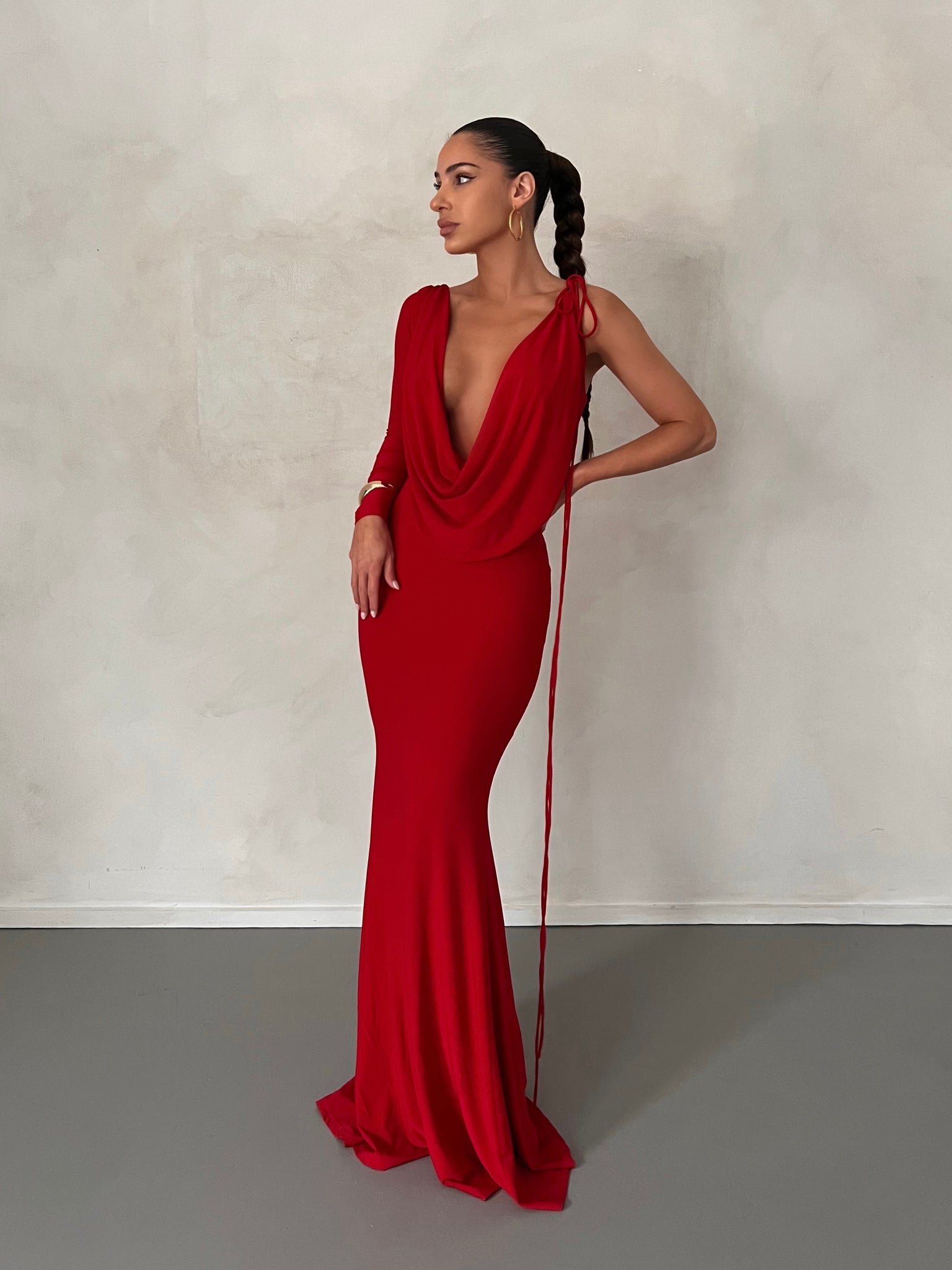 MÉLANI The Label EMILIA Reversible One Sleeve Dress