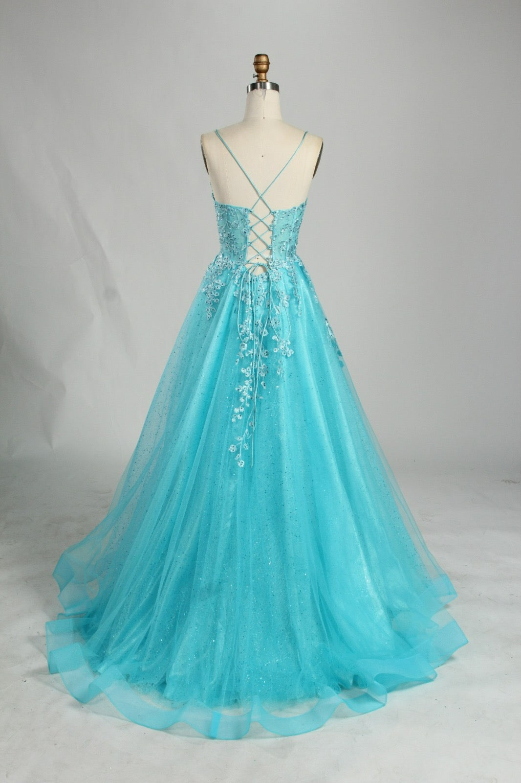 Honey Couture KAELA Lace & Mesh Tulle Formal Dress, designer prom gown by Australian Formal Store
