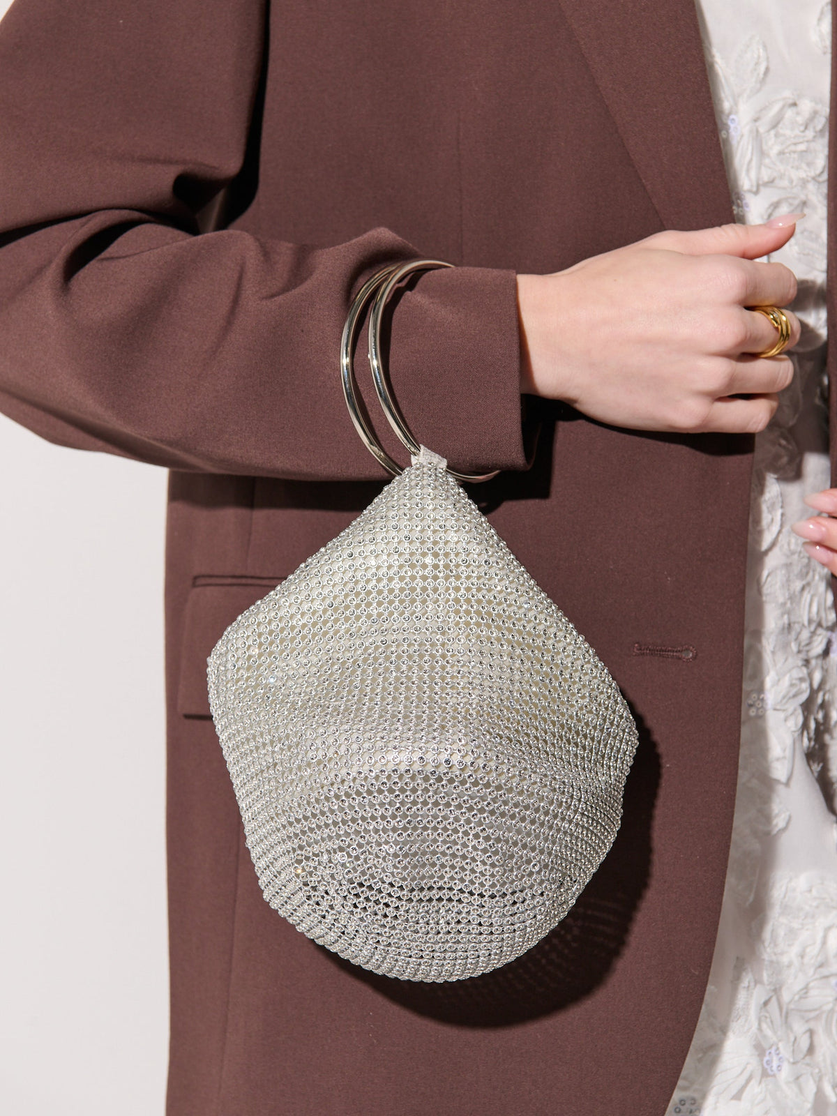 Lustre & Sage JADA Chainmail Evening Bag
