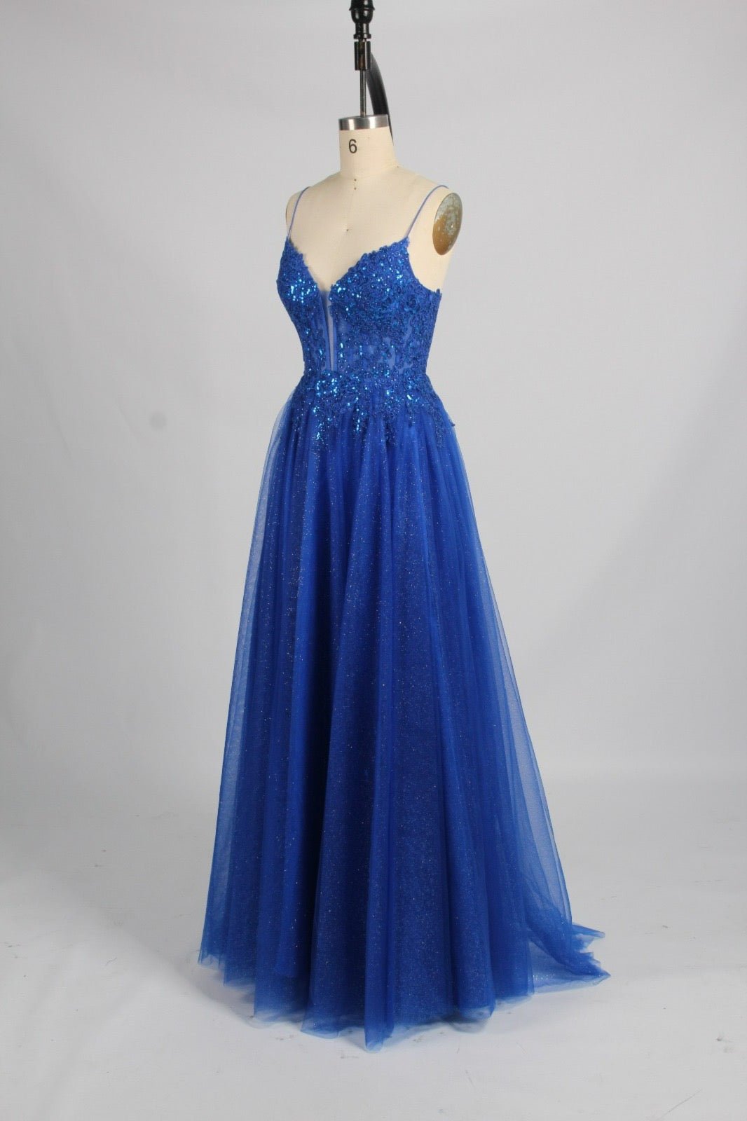 Honey Couture LYRA Corset Back Lace Bodice Tulle Formal Dress in Australia | One Honey Boutique