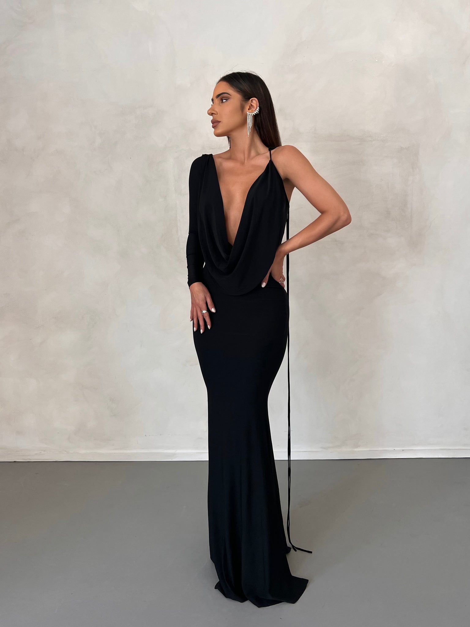 MÉLANI The Label EMILIA Reversible One Sleeve Dress