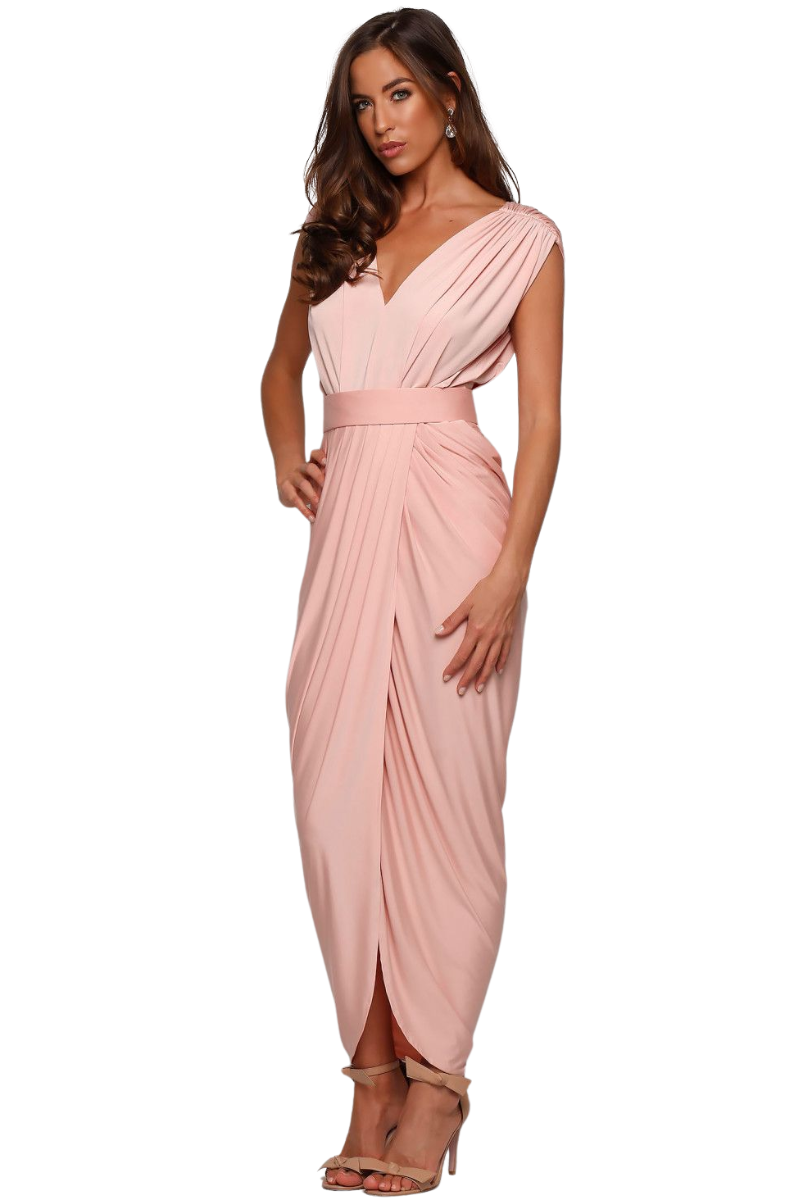 Pia Gladys Perey CARLA Silk Jersey Mermaid Bridesmaid Maxi Dress