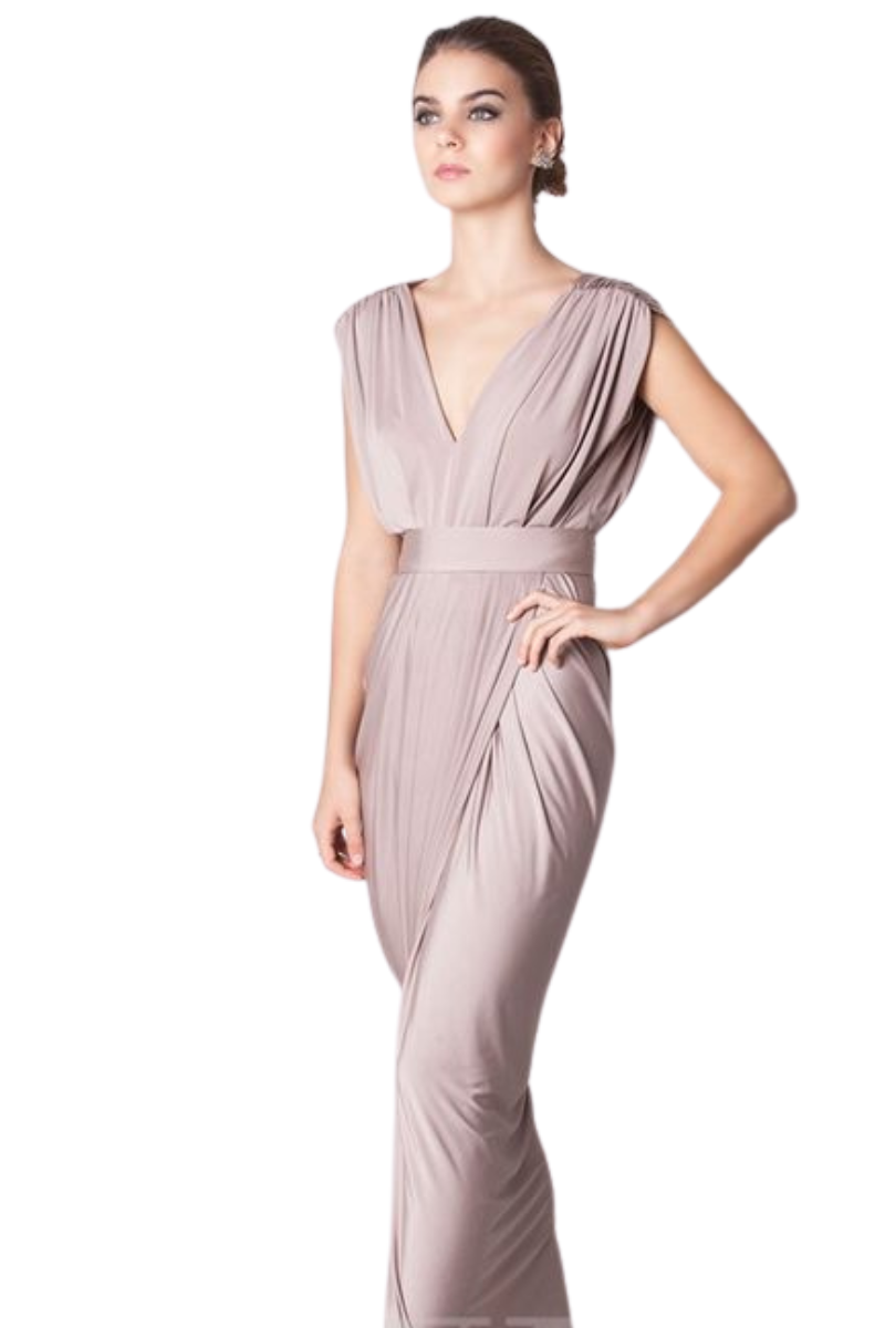 Pia Gladys Perey CARLA Silk Jersey Mermaid Bridesmaid Maxi Dress