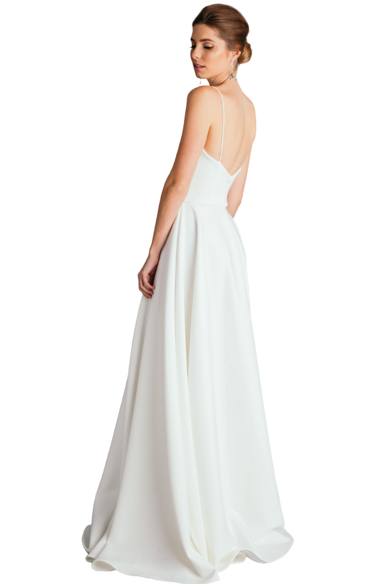 Pia Gladys Perey EVITA Silk Jersey A-Line Bridesmaid Dress