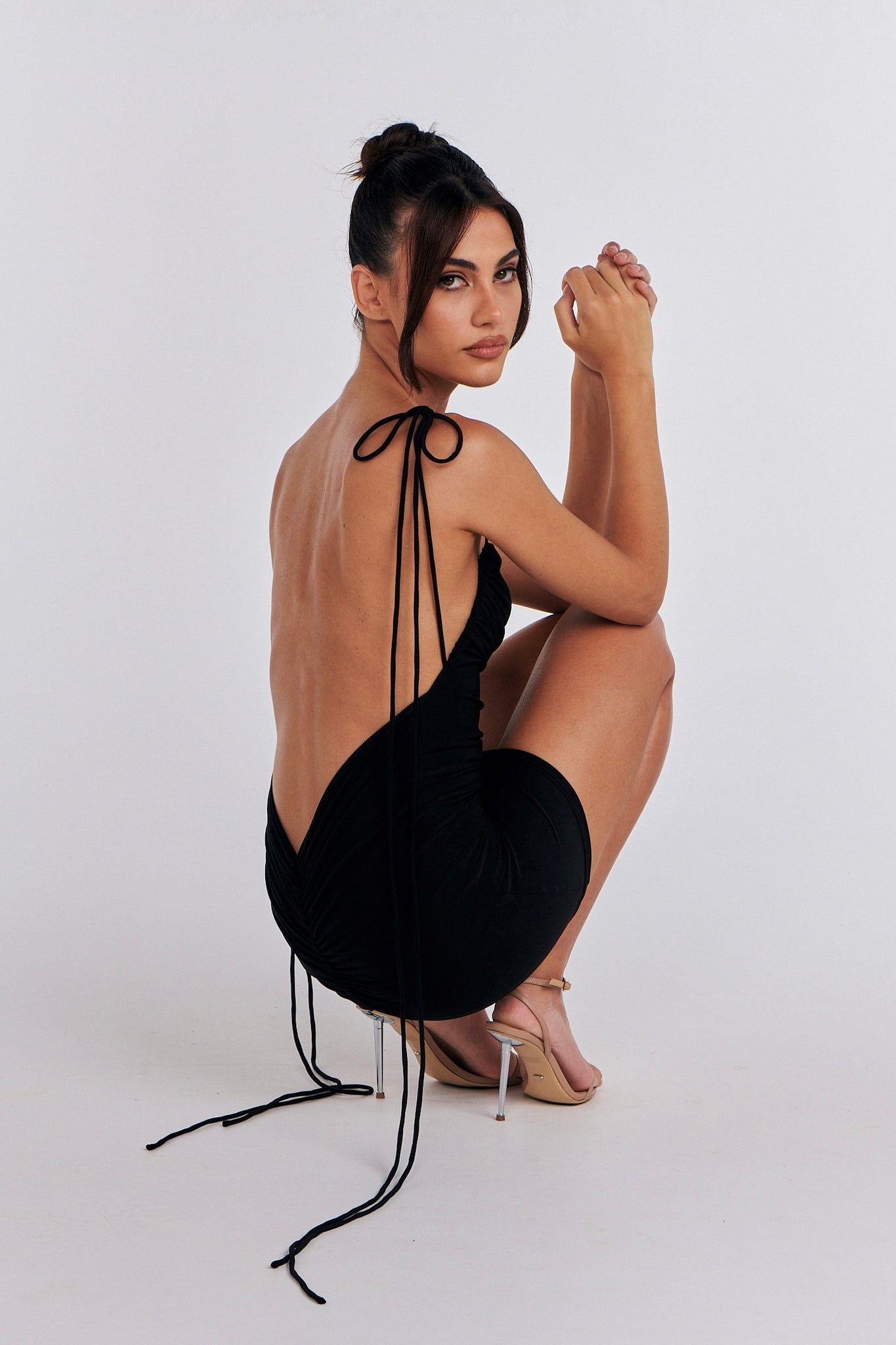 MÉLANI The Label JAI Backless Party Mini Dress