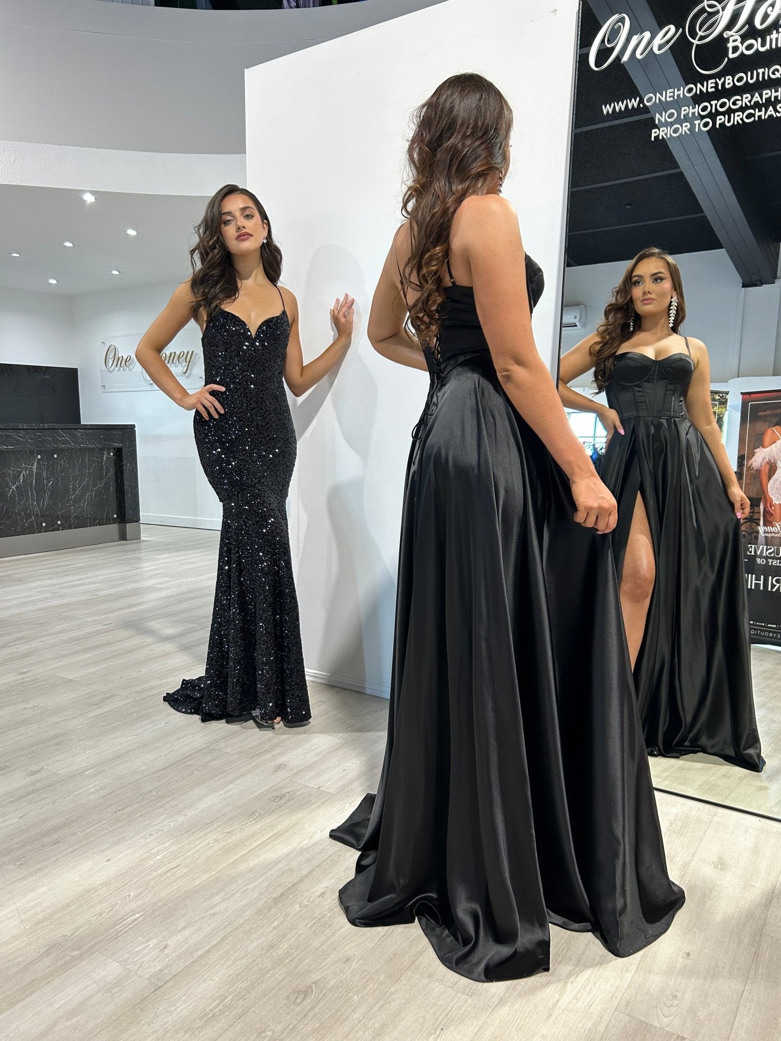 NORMA Sequin Hidden Corset Mermaid Prom & Formal Dress in Australia | One Honey Boutique