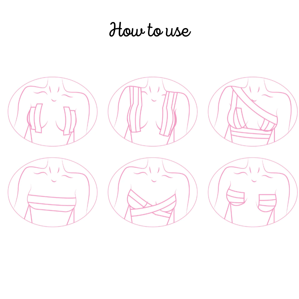 Hollywood Transparent Boob Tape | Invisible Breast Lift Tape