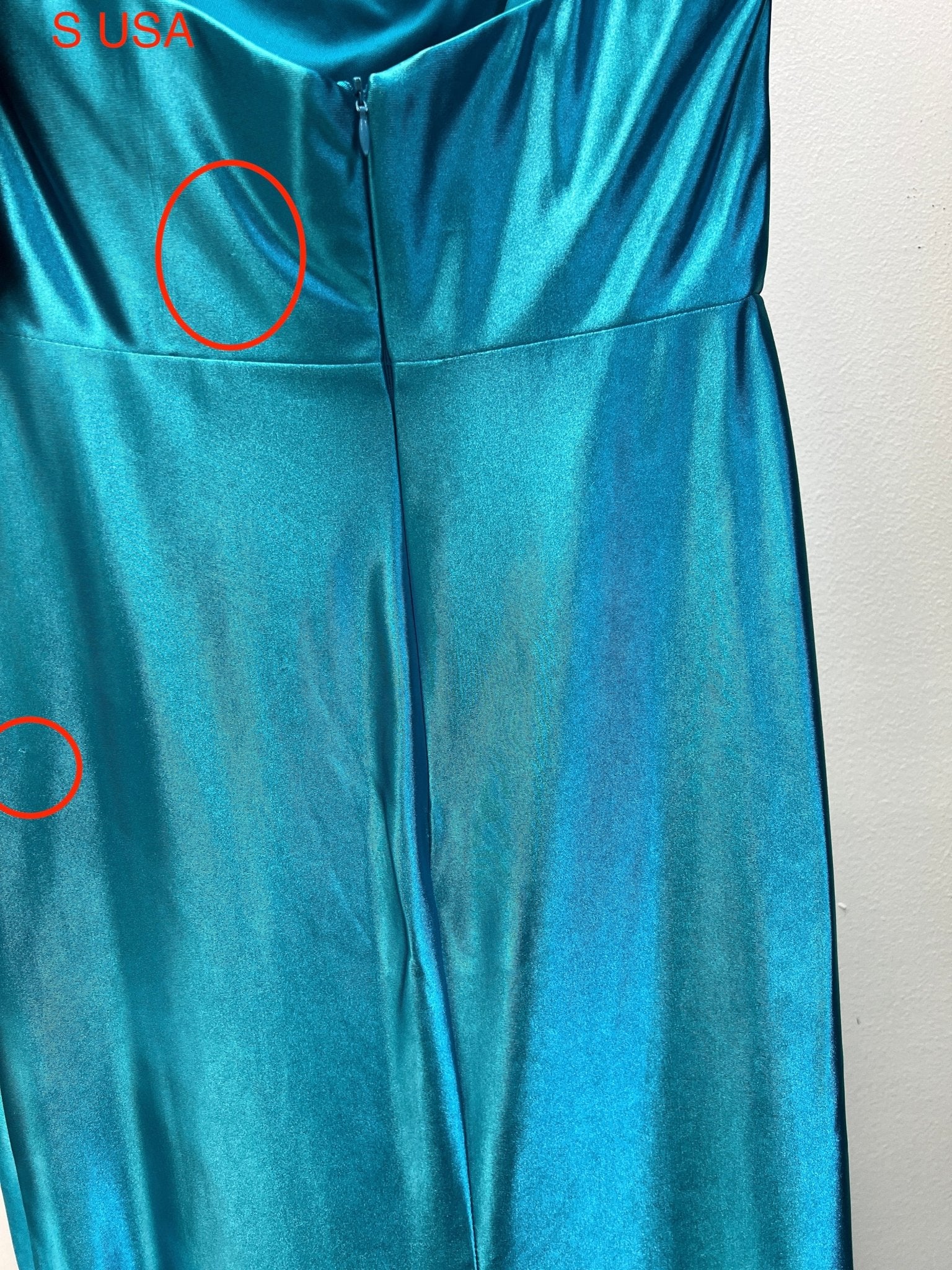Honey Couture SHARYN Ocean Blue Silky Corset Bustier Strapless Mermaid Formal Dress (RED TAG FINAL SALE) in Australia | One Honey Boutique