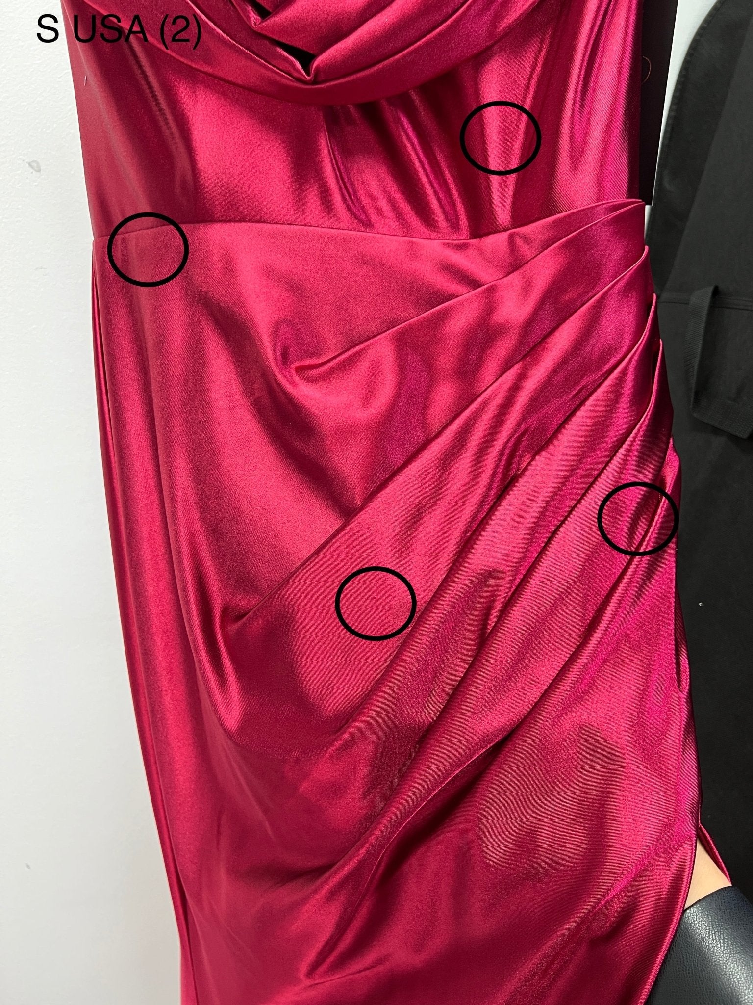 Honey Couture SHARYN Bugundy Silky Corset Bustier Strapless Mermaid Formal Dress (RED TAG FINAL SALE) in Australia | One Honey Boutique