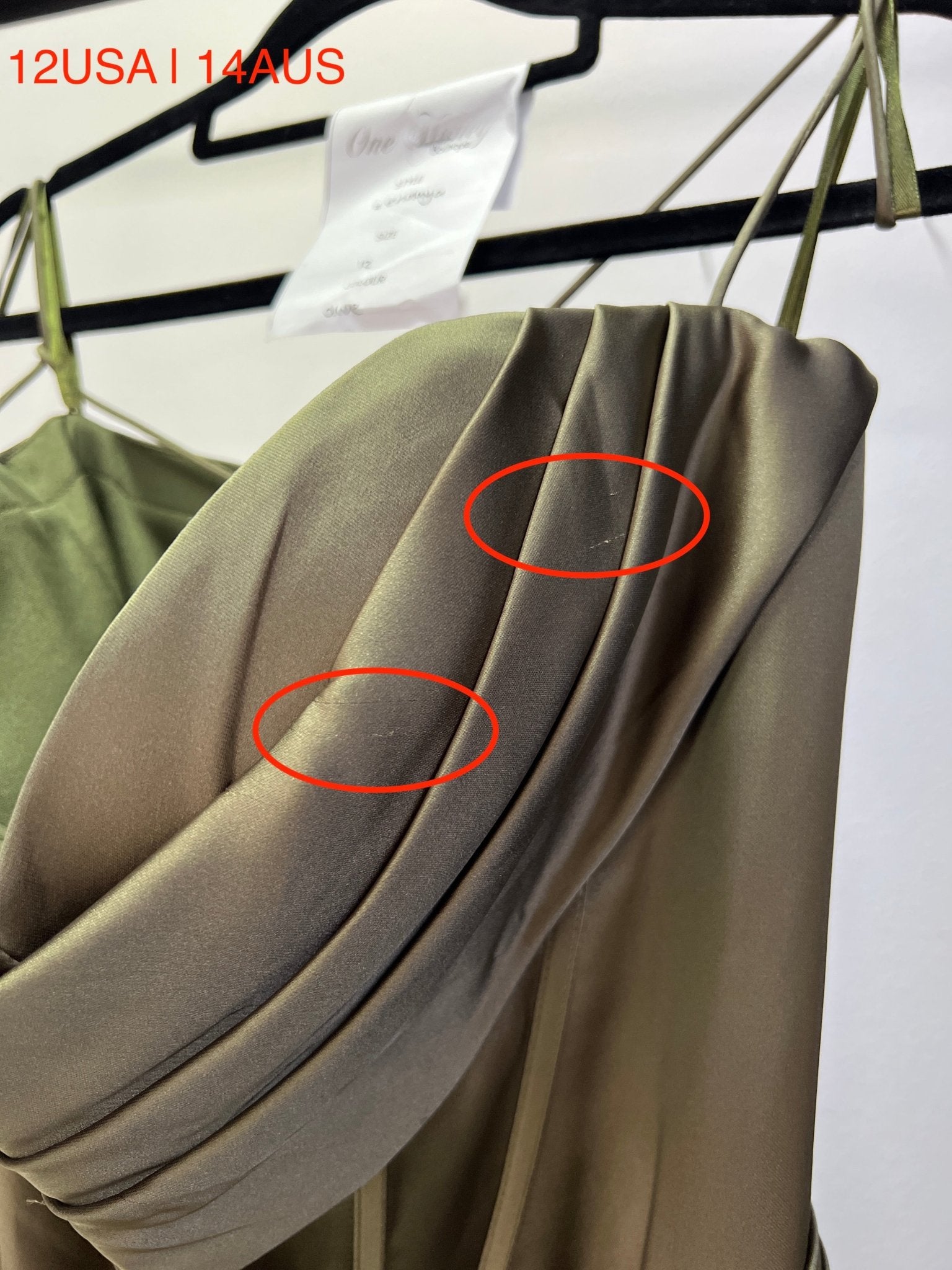 Honey Couture ZENDAYA Olive Green Satin Corset Bustier Leg Split Formal Dress (RED TAG FINAL SALE) in Australia | One Honey Boutique