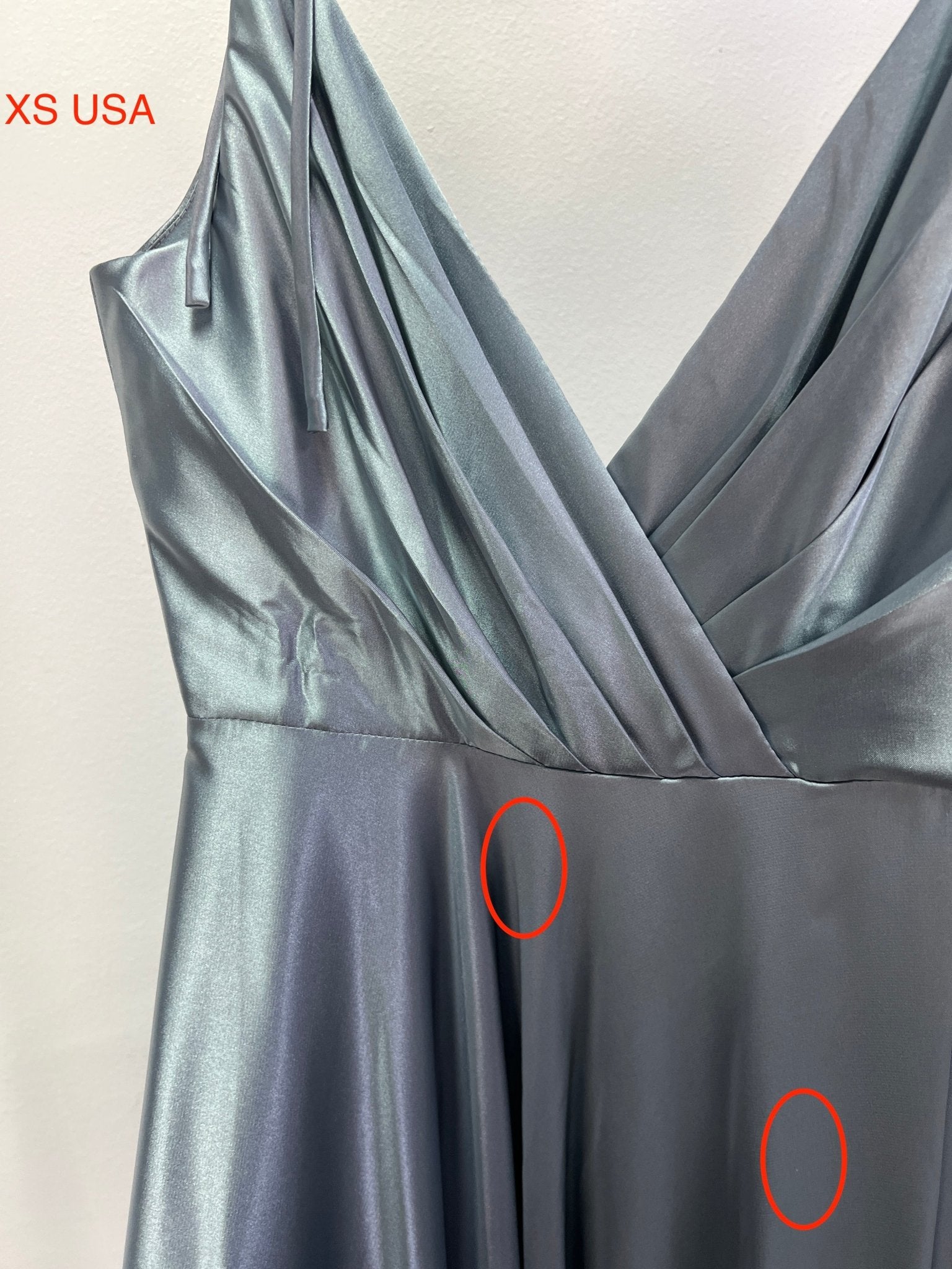 Honey Couture HUNTAR Dusty Blue Green Silky A Line Bridesmaid Formal Dress (RED TAG FINAL SALE) in Australia | One Honey Boutique