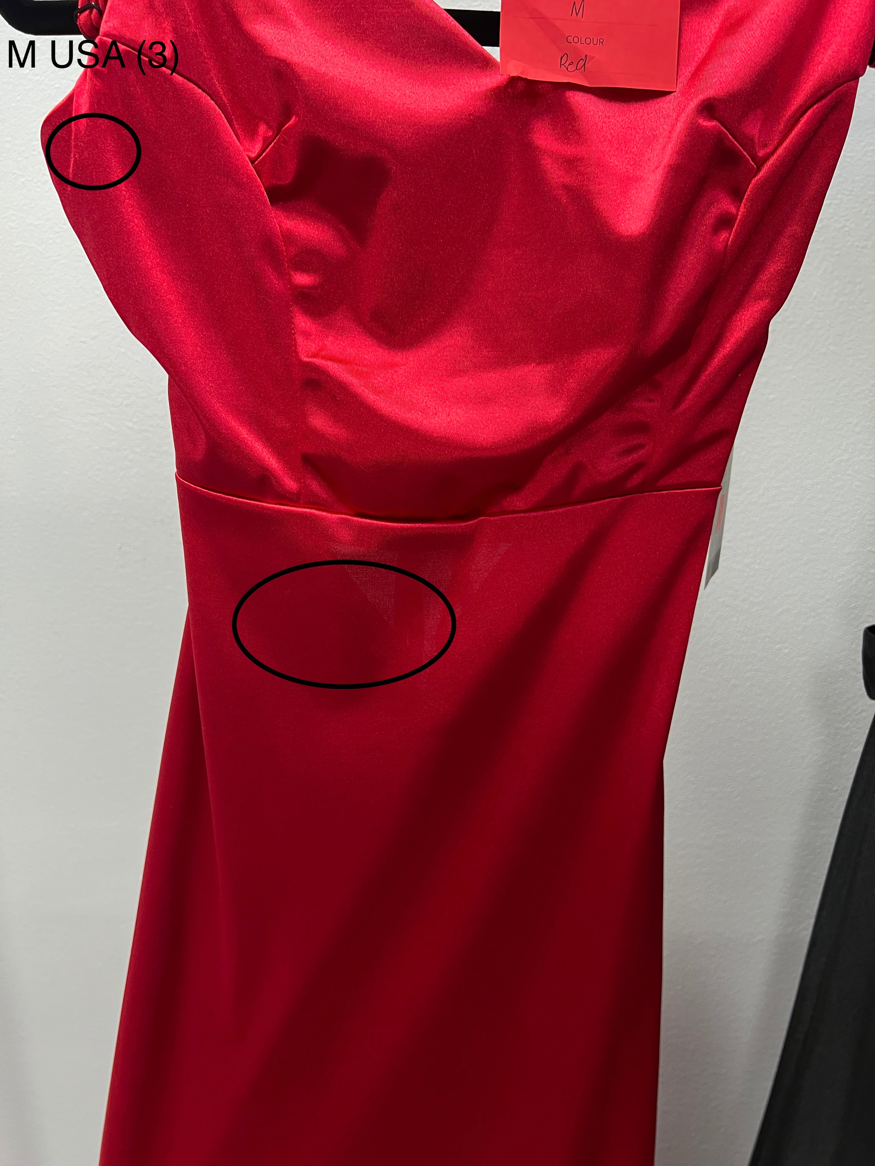Honey Couture DANA Red Bum Ruching Cut Out Back Formal Dress (RED TAG FINAL SALE)