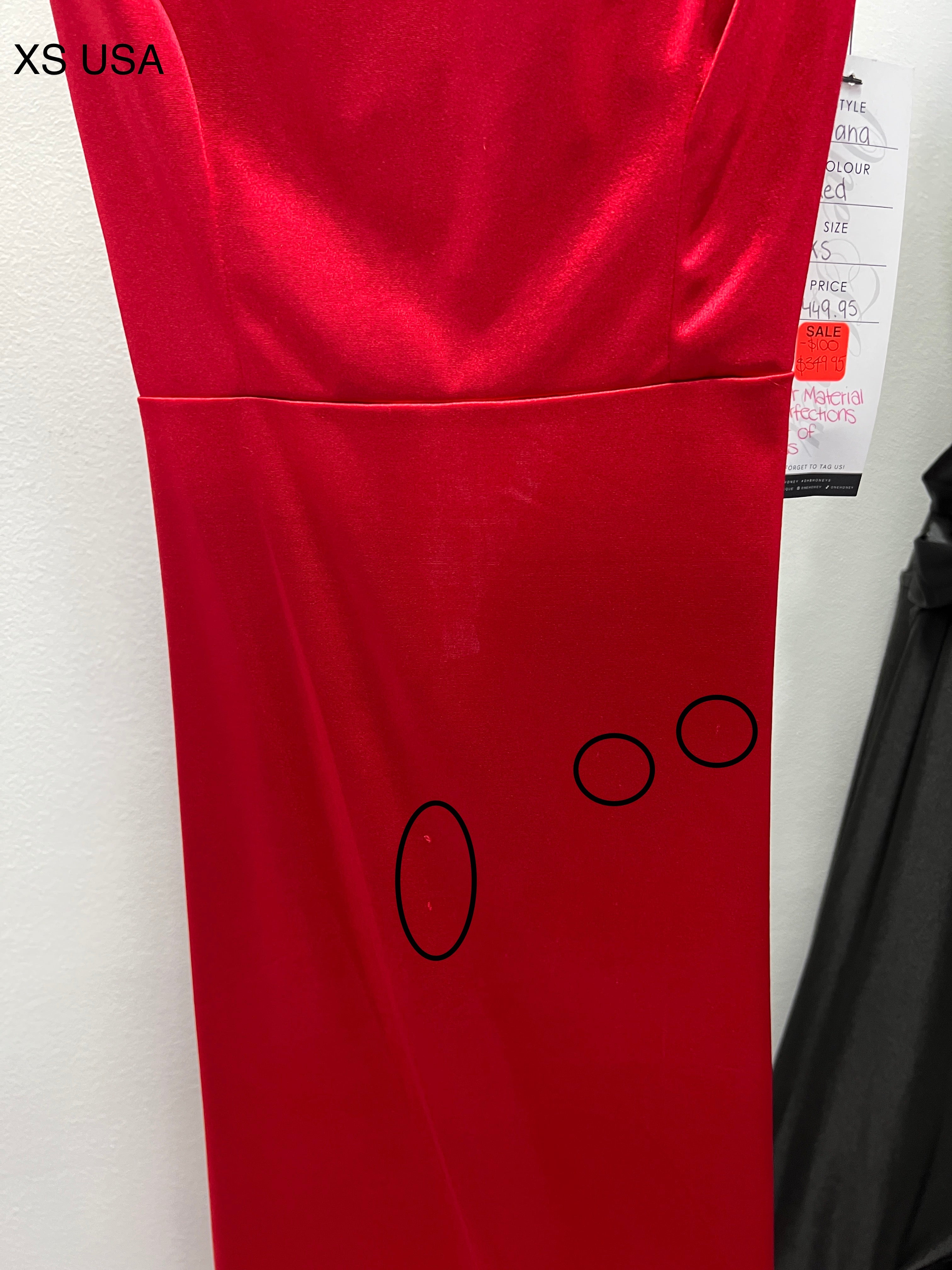 Red Honey Couture DANA Formal Dress with Bum Ruching, Affordable Australian Designer Prom Evening Gown.