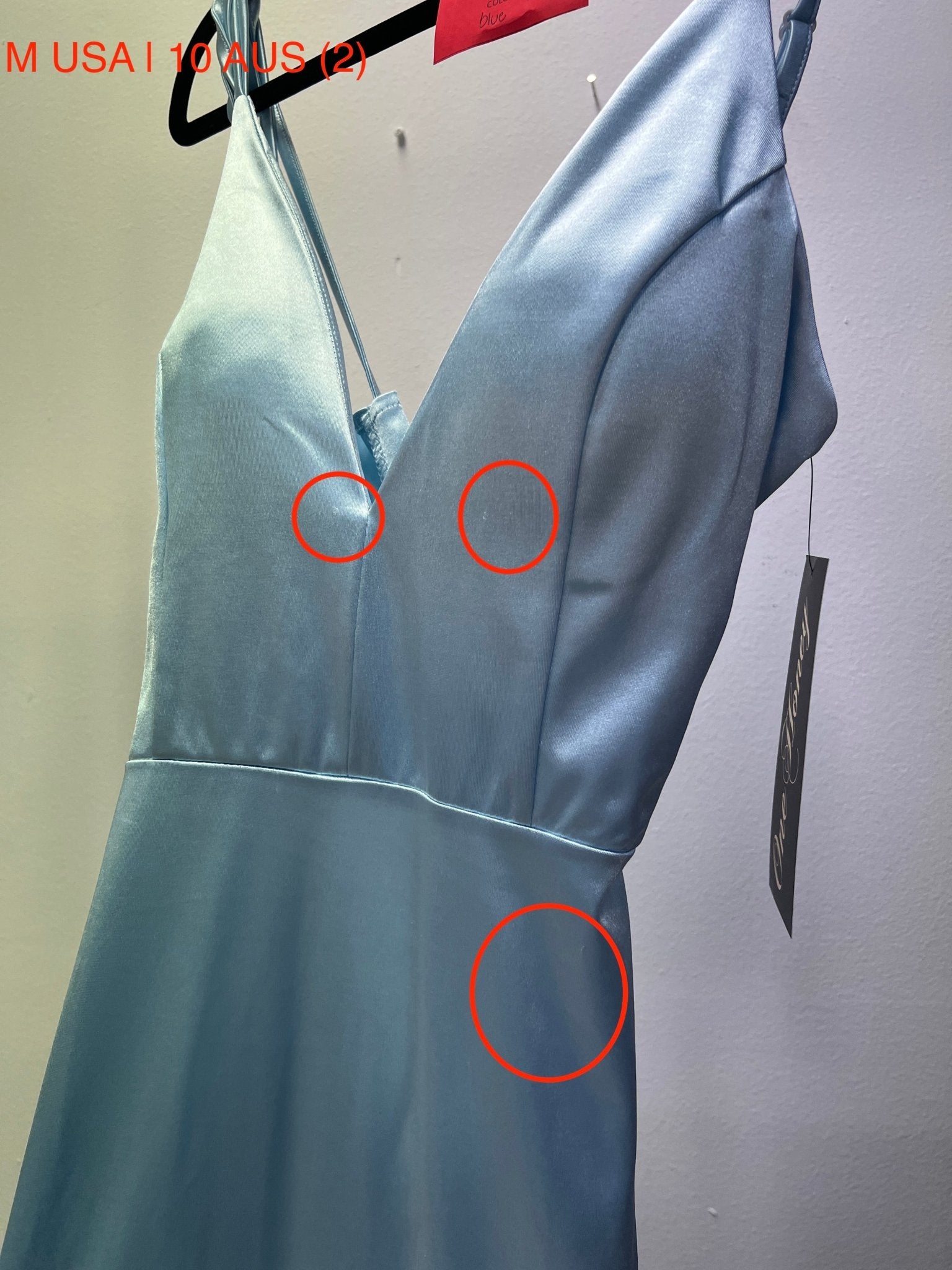 Honey Couture IMOGEN Baby Blue Low Back Mermaid Formal Dress (RED TAG FINAL SALE) in Australia | One Honey Boutique