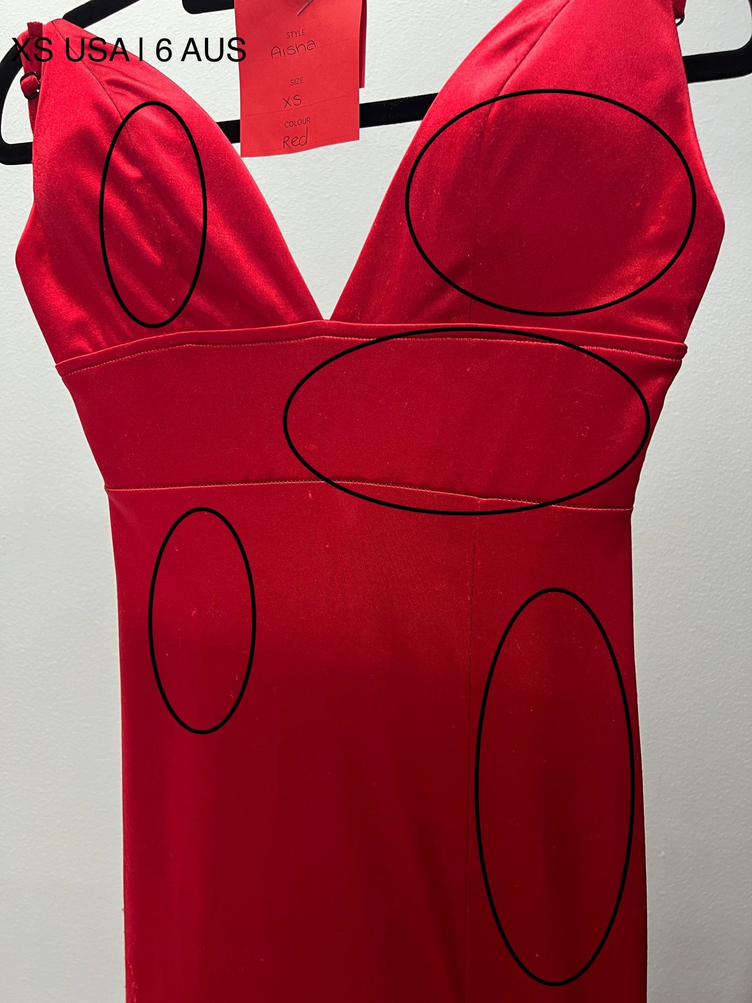 Honey Couture AISHA Red Low Back Mermaid Evening Gown Dress (RED TAG FINAL SALE) in Australia | One Honey Boutique