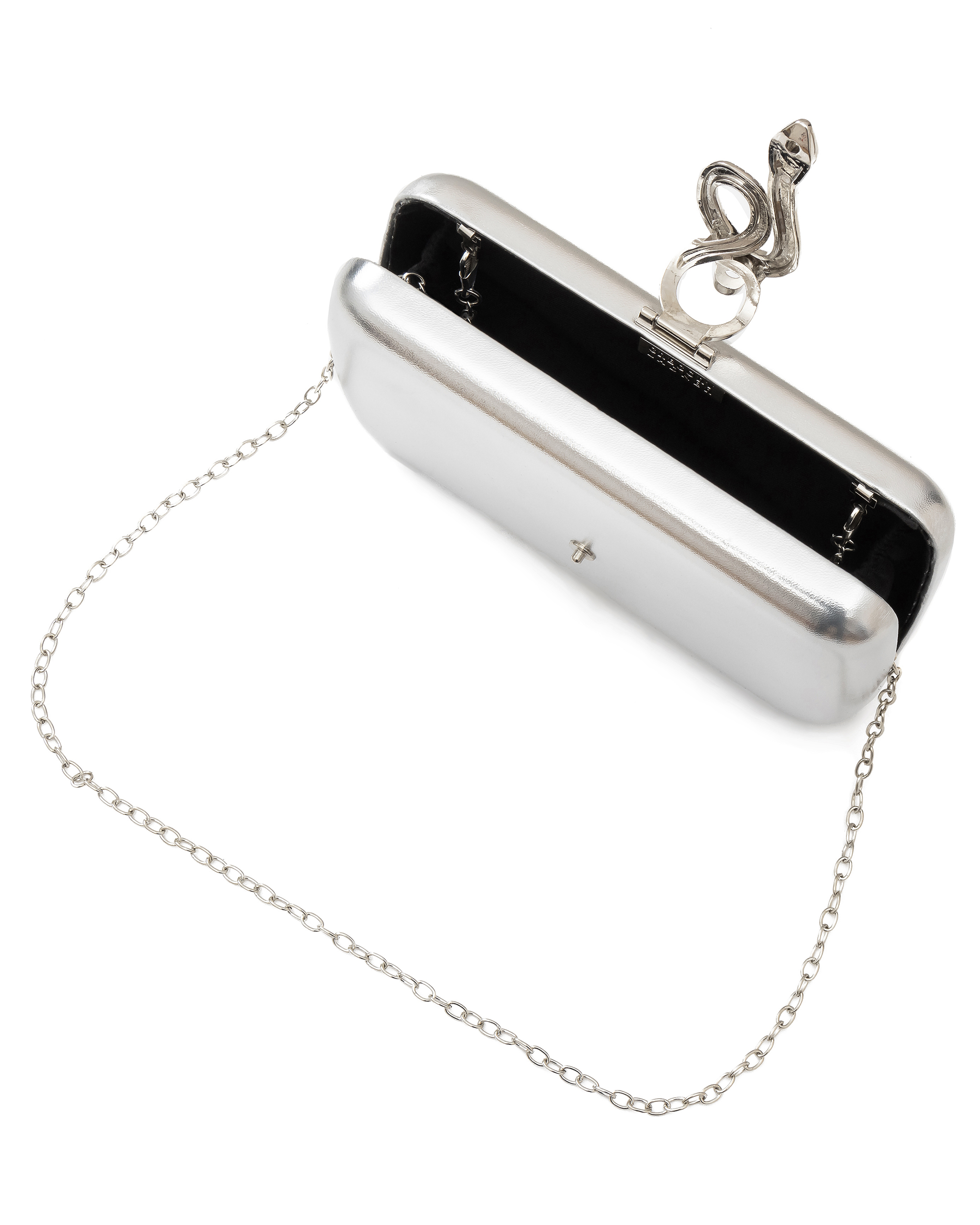 Gregory Ladner GBGA008D Metallic Snake Clasp Clutch Bag