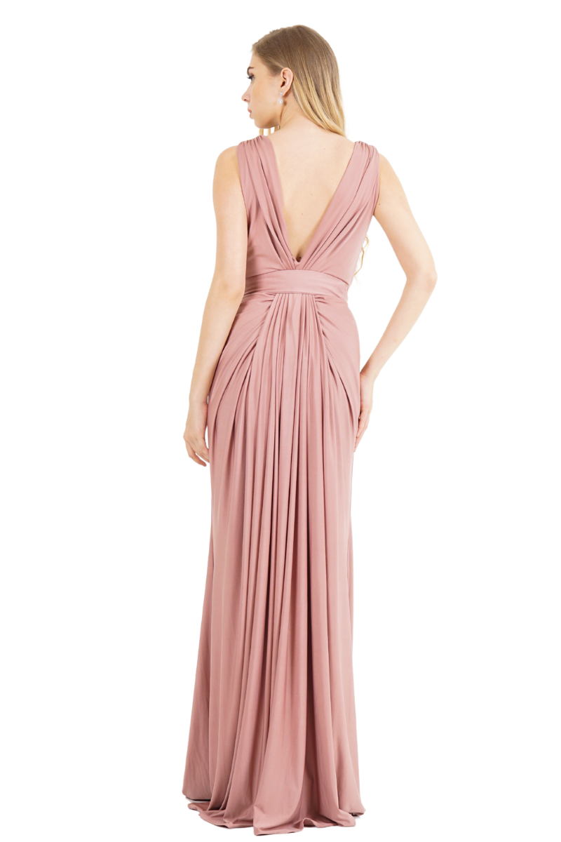 Pia Gladys Perey JESSA Silk Jersey Bridesmaid Maxi Dress