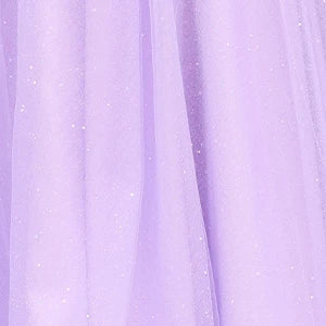 EMERY Tulle Layered Sequin & Glitter Leg Split A Line Prom Dress