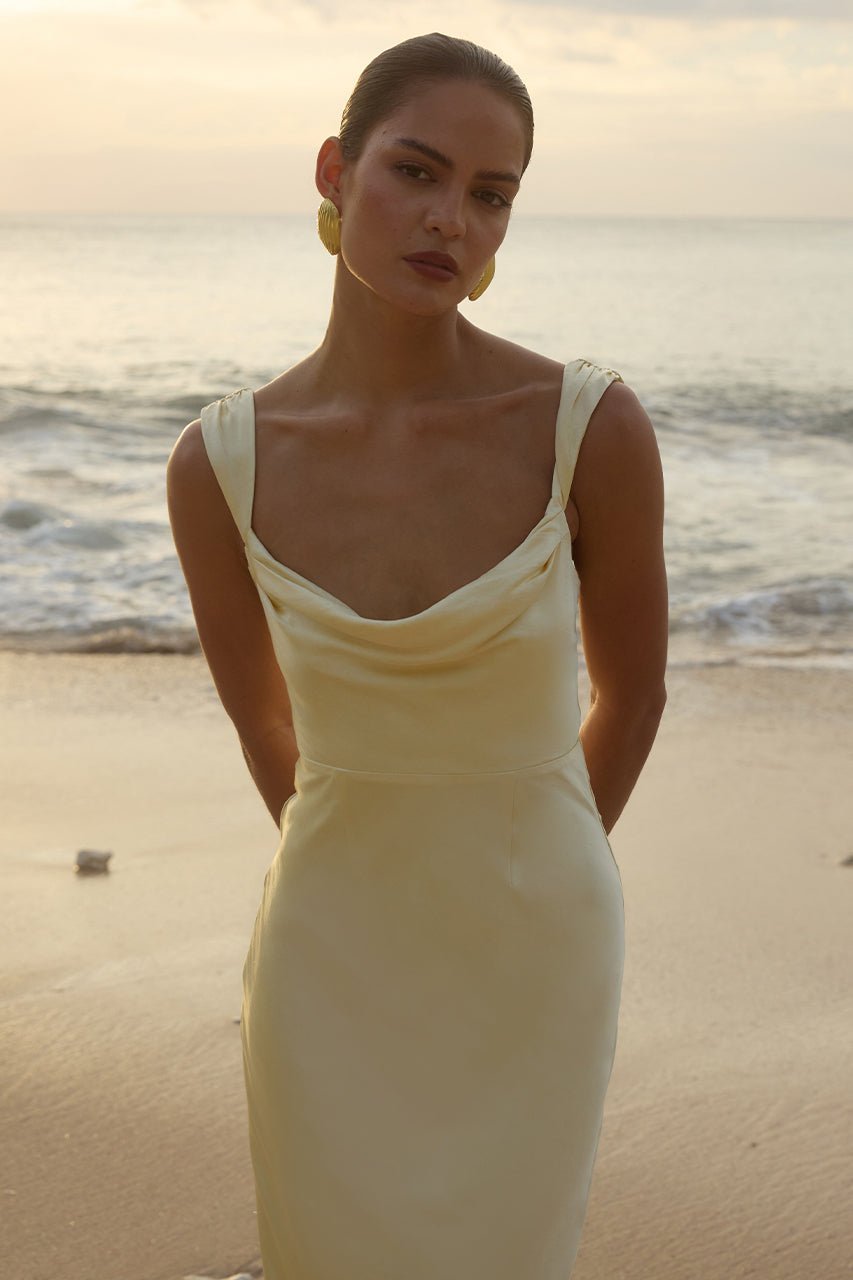 Runaway The Label MARGOT Bridesmaids Semi Formal Maxi Dress in Australia | One Honey Boutique