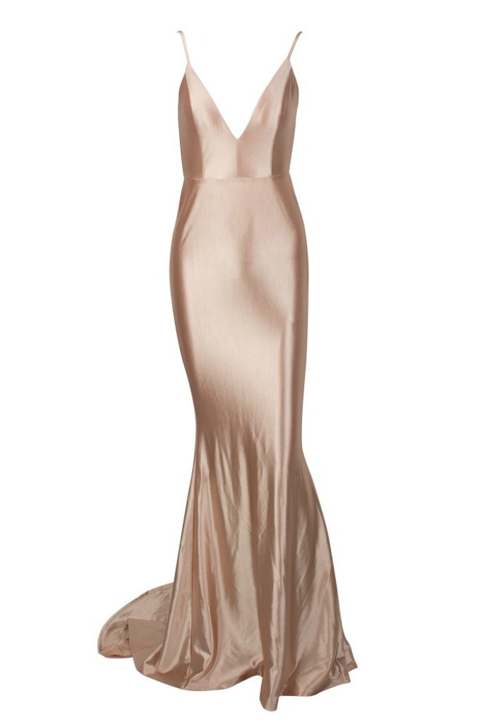 Honey Couture MILEE Low Back Mermaid Evening Gown - Australian Designer Prom Dress, Affordable Silky Stretch Fabric, Elegant Formal Wear