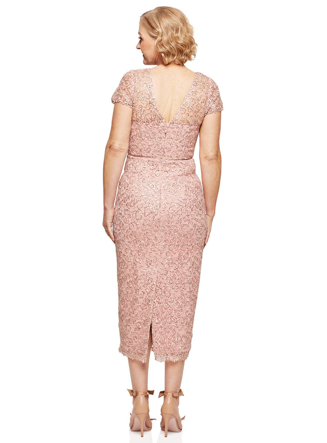 Trellis Lane VENA Strapless Draped Bodice Fitted Midi Cocktail Dress in Australia | One Honey Boutique