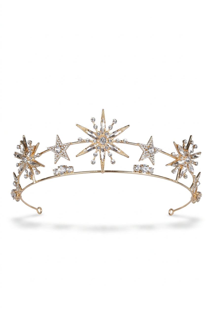 Petite Crystal Star Tiara Crown