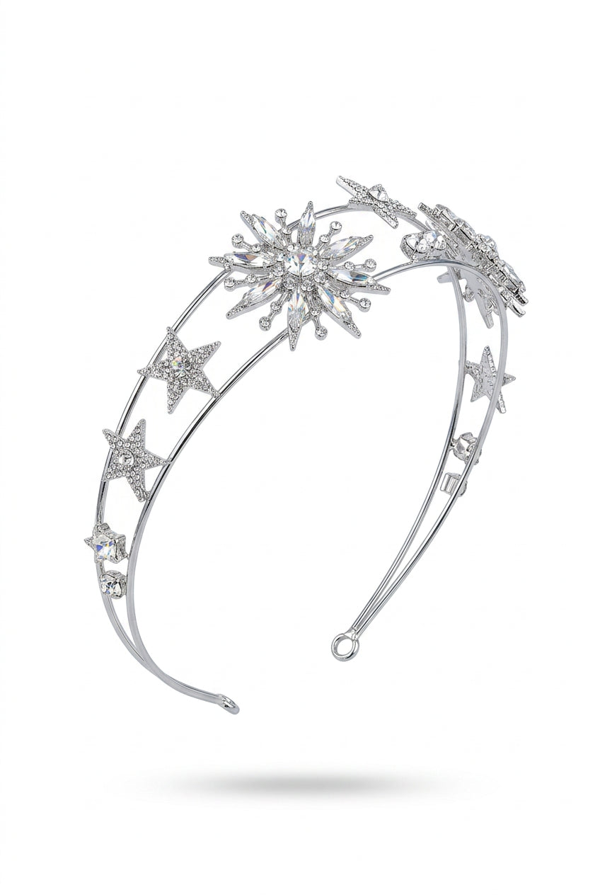 Petite Crystal Star Tiara Crown
