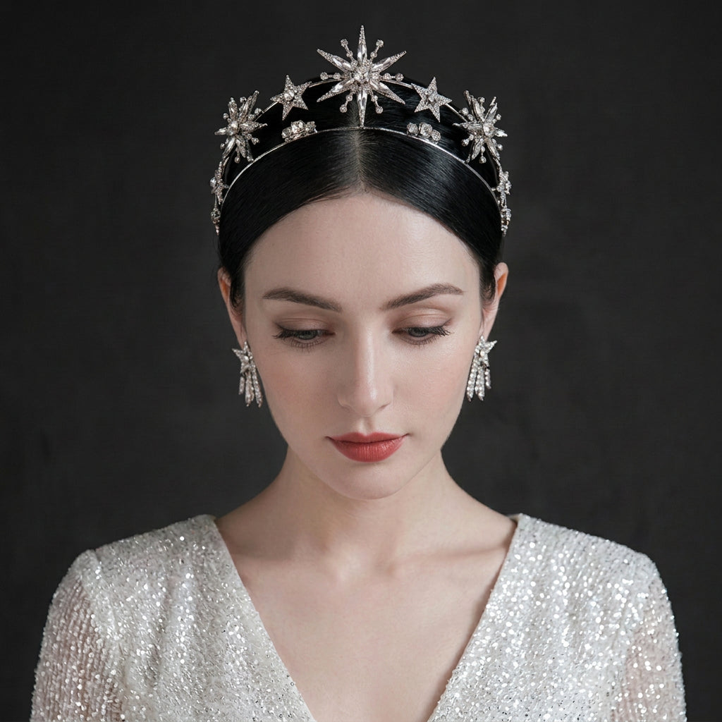 Petite Crystal Star Tiara Crown