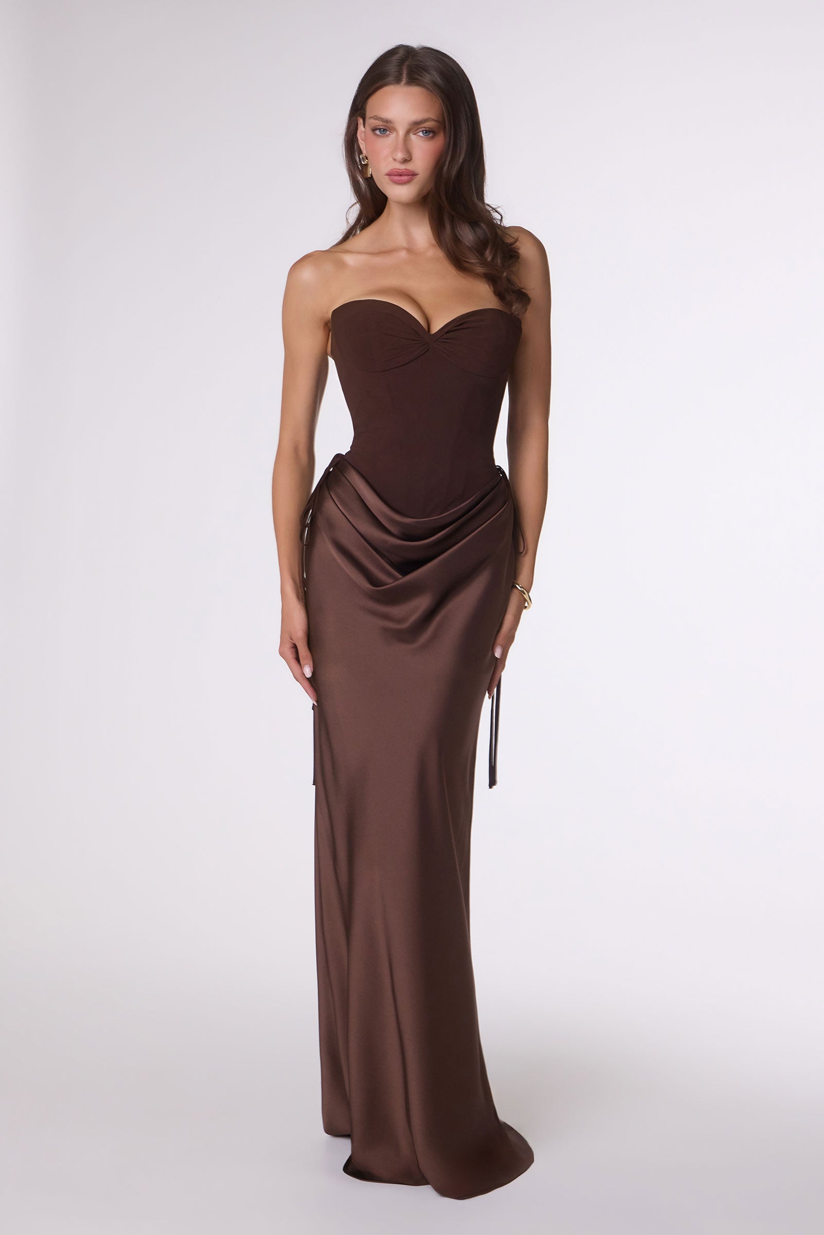 ODETTE Convertible Satin Formal Gown