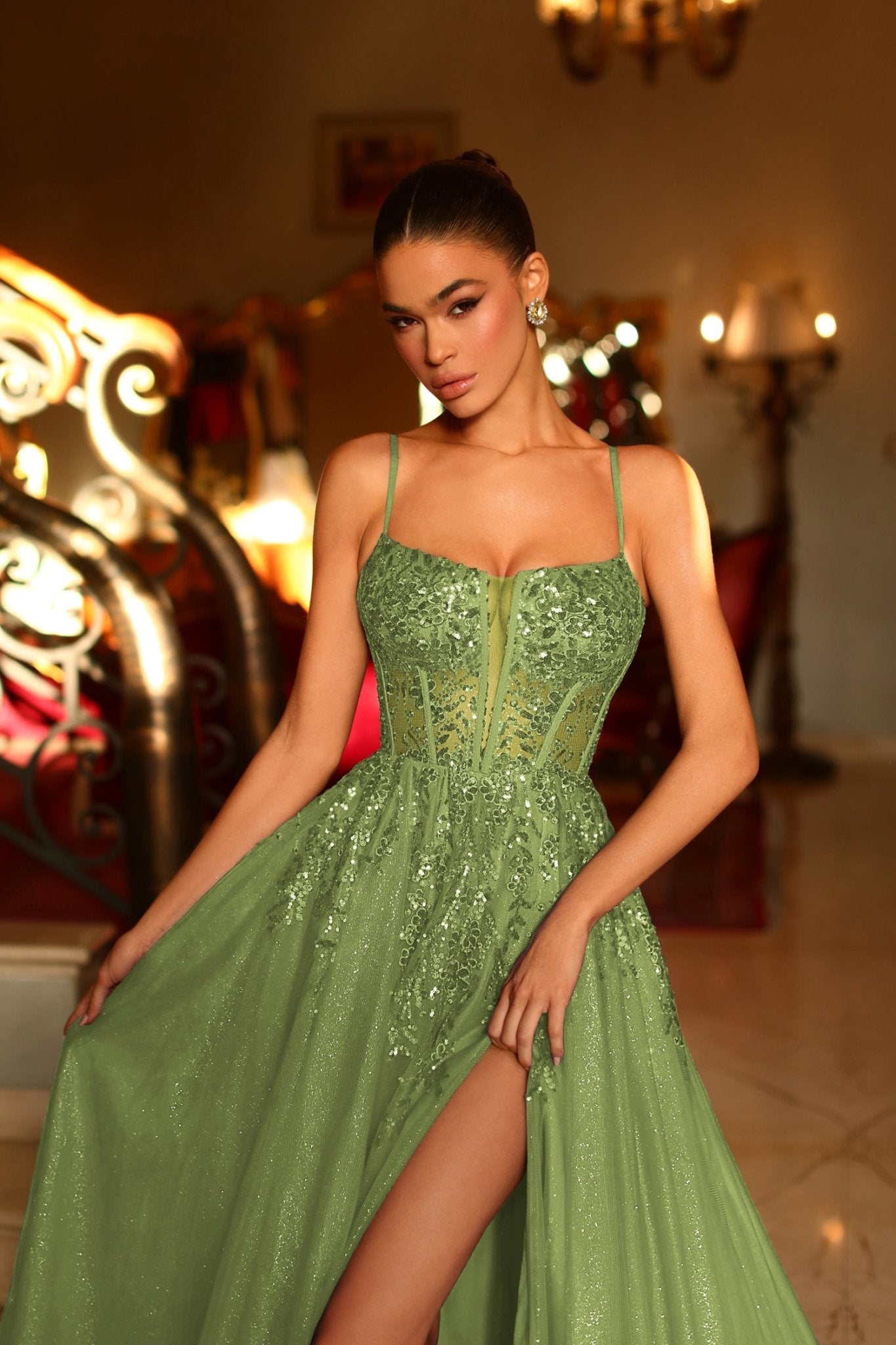 Tina Holly Couture TE216 Tulle Bustier Ball Gown Formal Dress in Australia | One Honey Boutique
