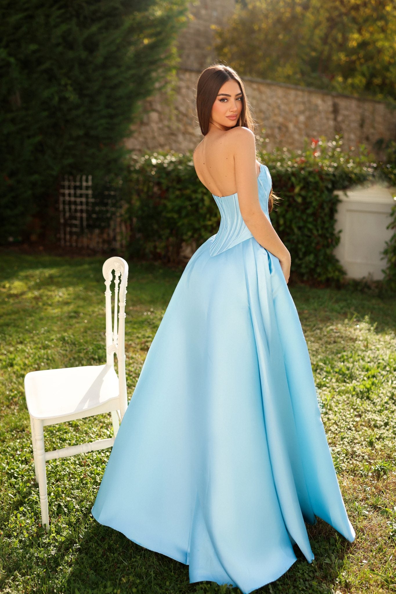 TINA HOLLY TK804 LUNARA Mikado A-Line Formal Dress