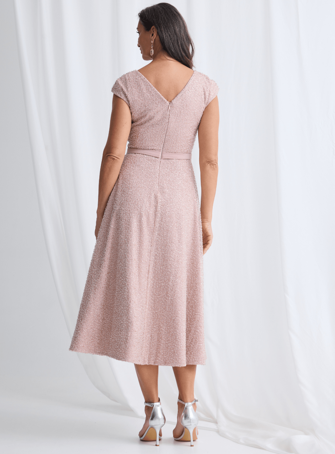 Trellis Lane MACKENZIE Beaded Midi Cocktail Dress in Australia | One Honey Boutique