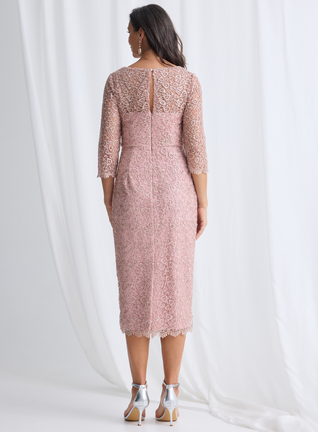 Trellis Lane LOTTA Strapless Pleated Midi Cocktail Dress