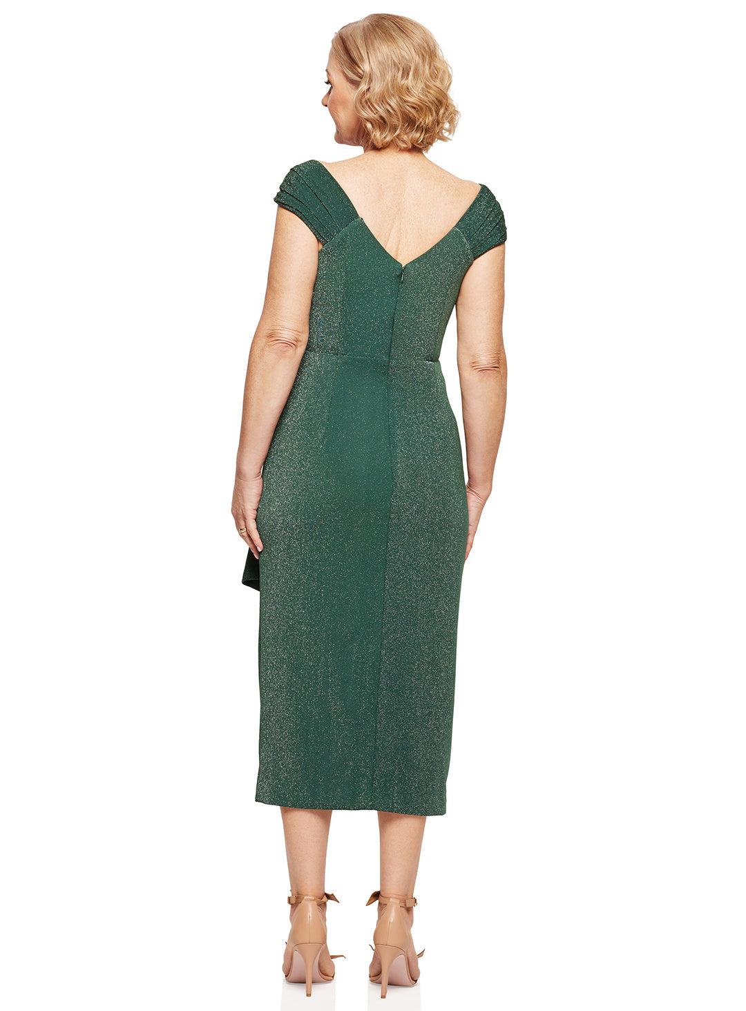 Trellis Lane CONNIE Ruched Strapless Midi Dress