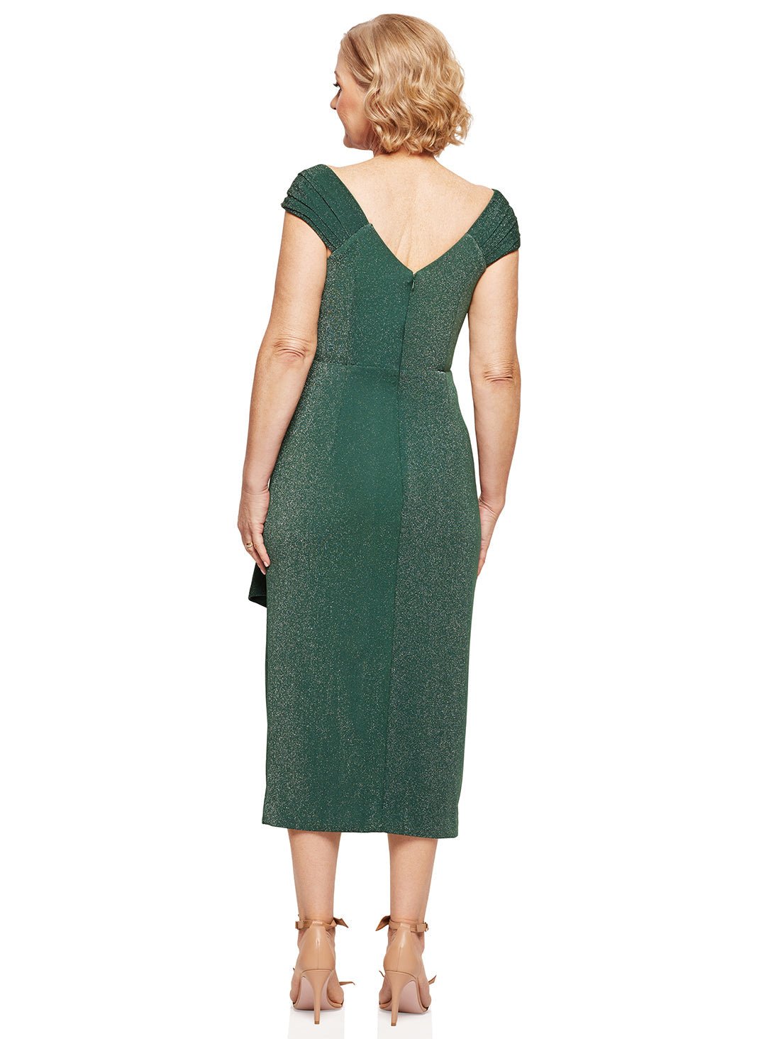 Trellis Lane CONNIE Ruched Strapless Midi Dress in Australia | One Honey Boutique