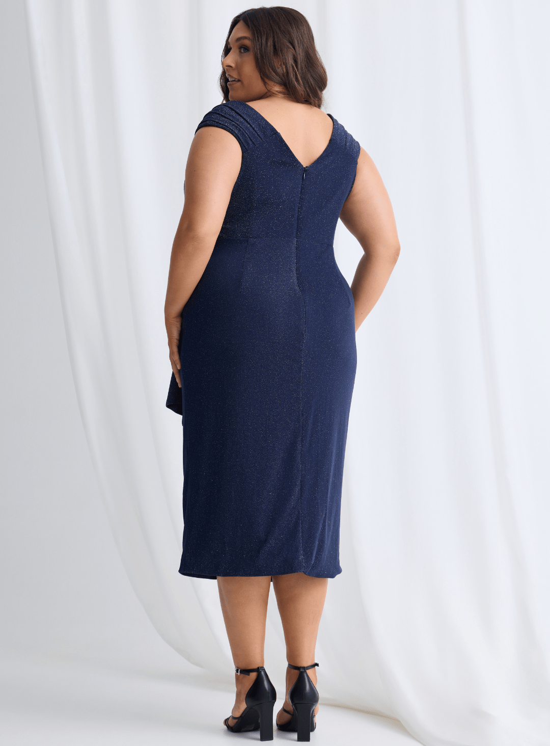 Trellis Lane CONNIE Ruched Strapless Midi Dress in Australia | One Honey Boutique