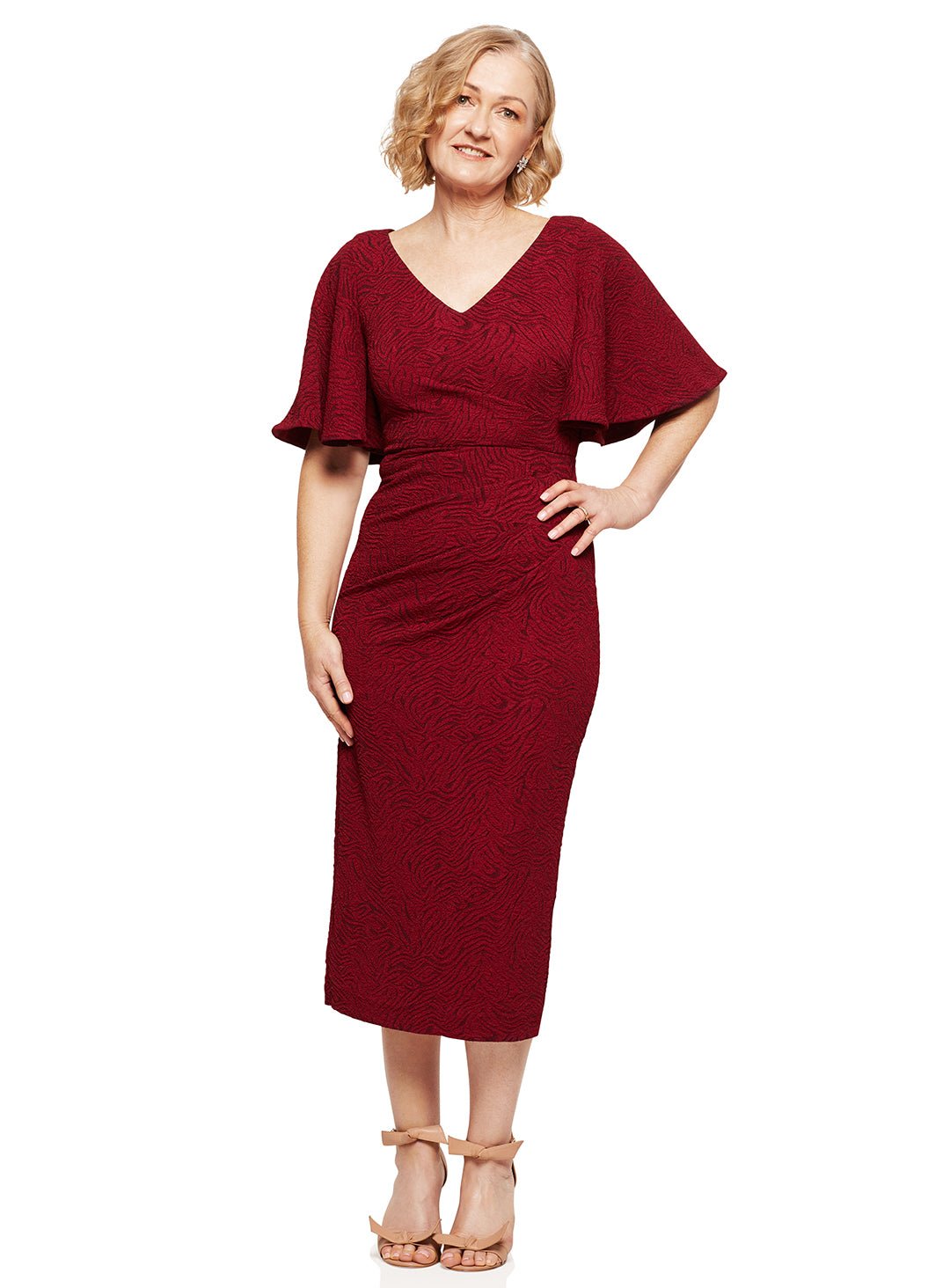 Trellis Lane CATHERINE Couture Hand - Beaded Sheath Evening Gown Formal Dress in Australia | One Honey Boutique